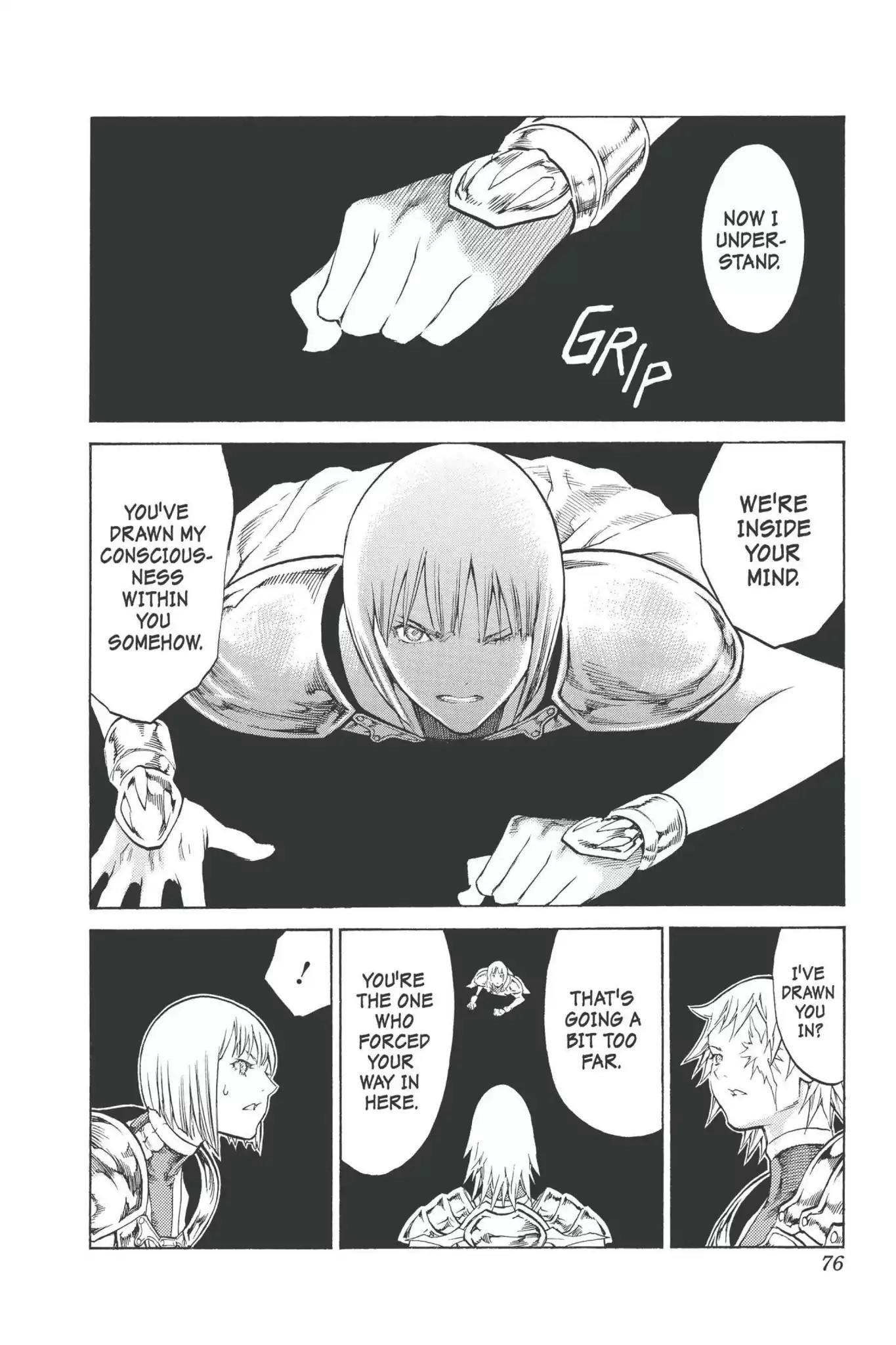 Claymore Chapter 92 page 12 - Chapter 92: Vol.17 Scene 92: The Claws of Memories, Part 3