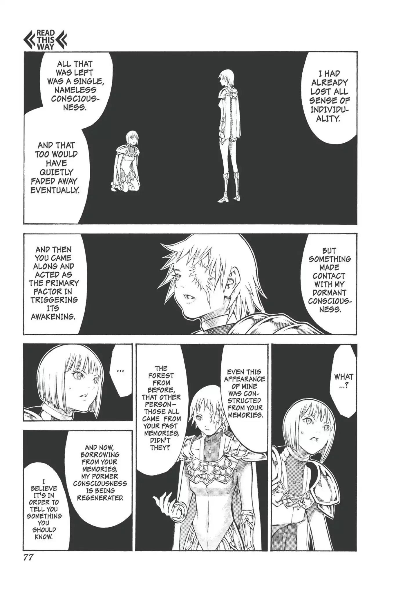 Claymore Chapter 92 page 13 - Chapter 92: Vol.17 Scene 92: The Claws of Memories, Part 3
