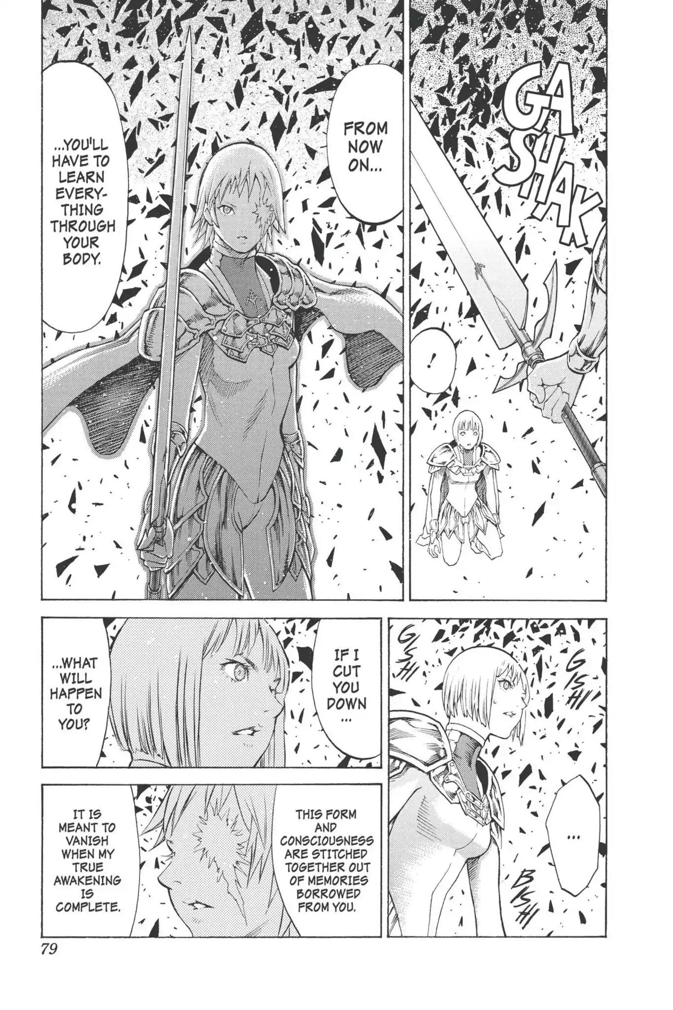 Claymore Chapter 92 page 15 - Chapter 92: Vol.17 Scene 92: The Claws of Memories, Part 3