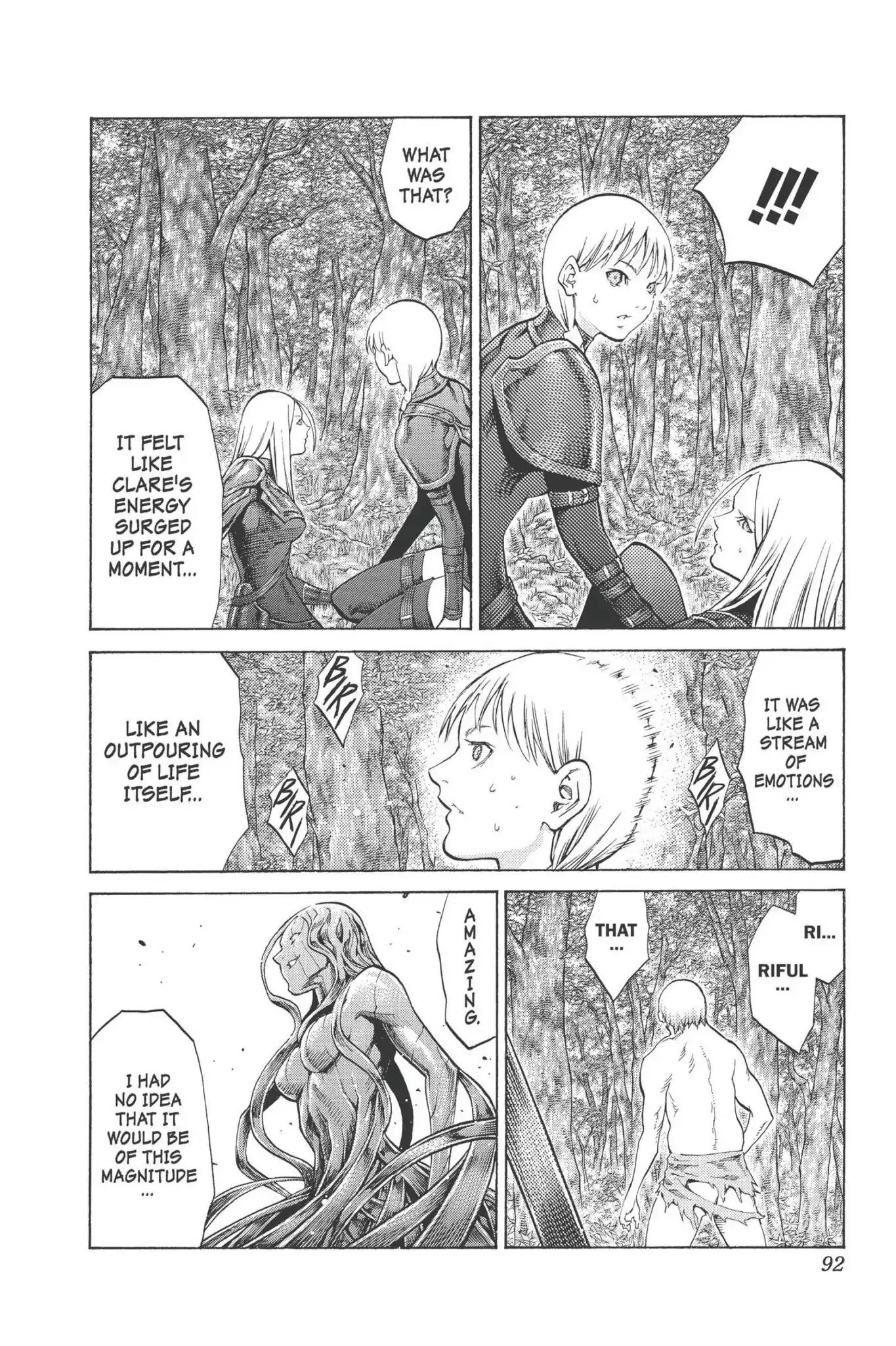 Claymore Chapter 92 page 26 - Chapter 92: Vol.17 Scene 92: The Claws of Memories, Part 3