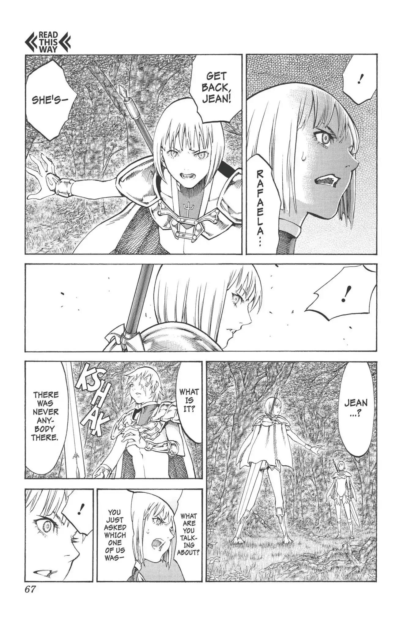 Claymore Chapter 92 page 3 - Chapter 92: Vol.17 Scene 92: The Claws of Memories, Part 3