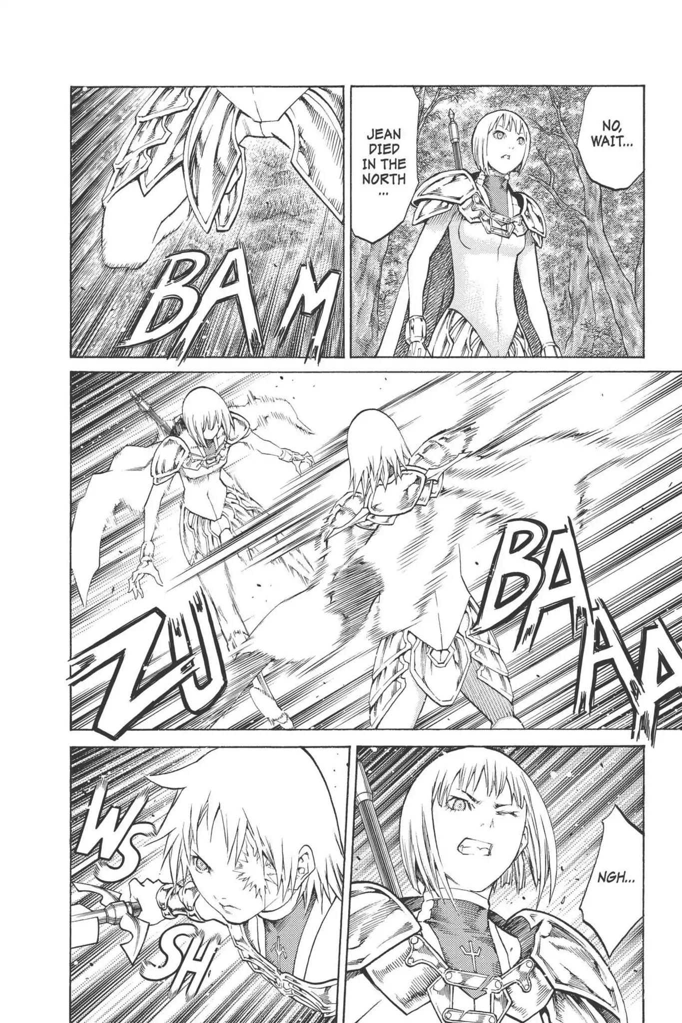 Claymore Chapter 92 page 4 - Chapter 92: Vol.17 Scene 92: The Claws of Memories, Part 3