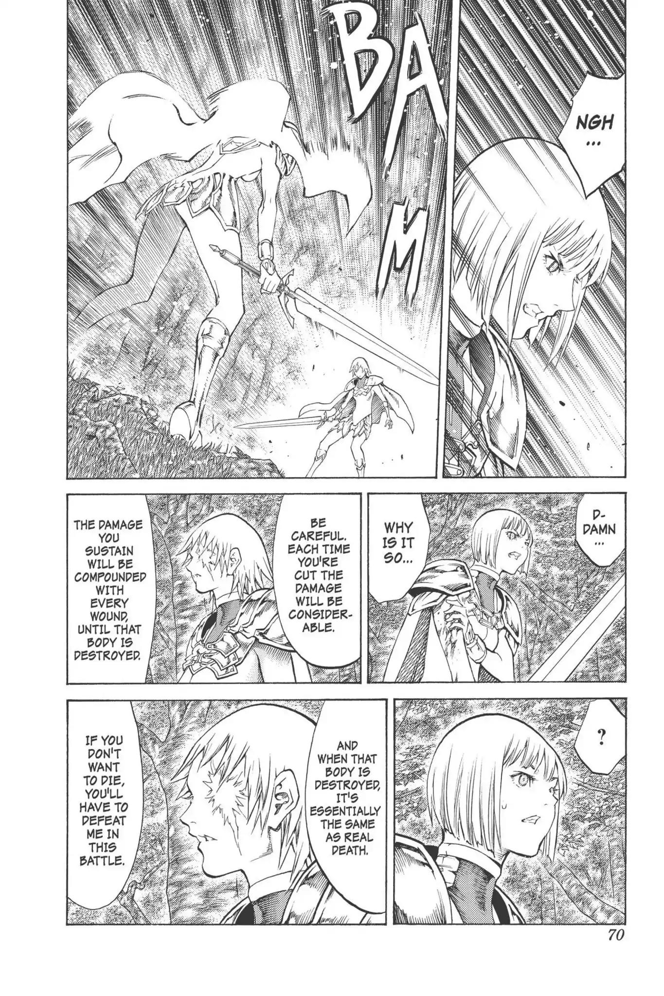 Claymore Chapter 92 page 6 - Chapter 92: Vol.17 Scene 92: The Claws of Memories, Part 3