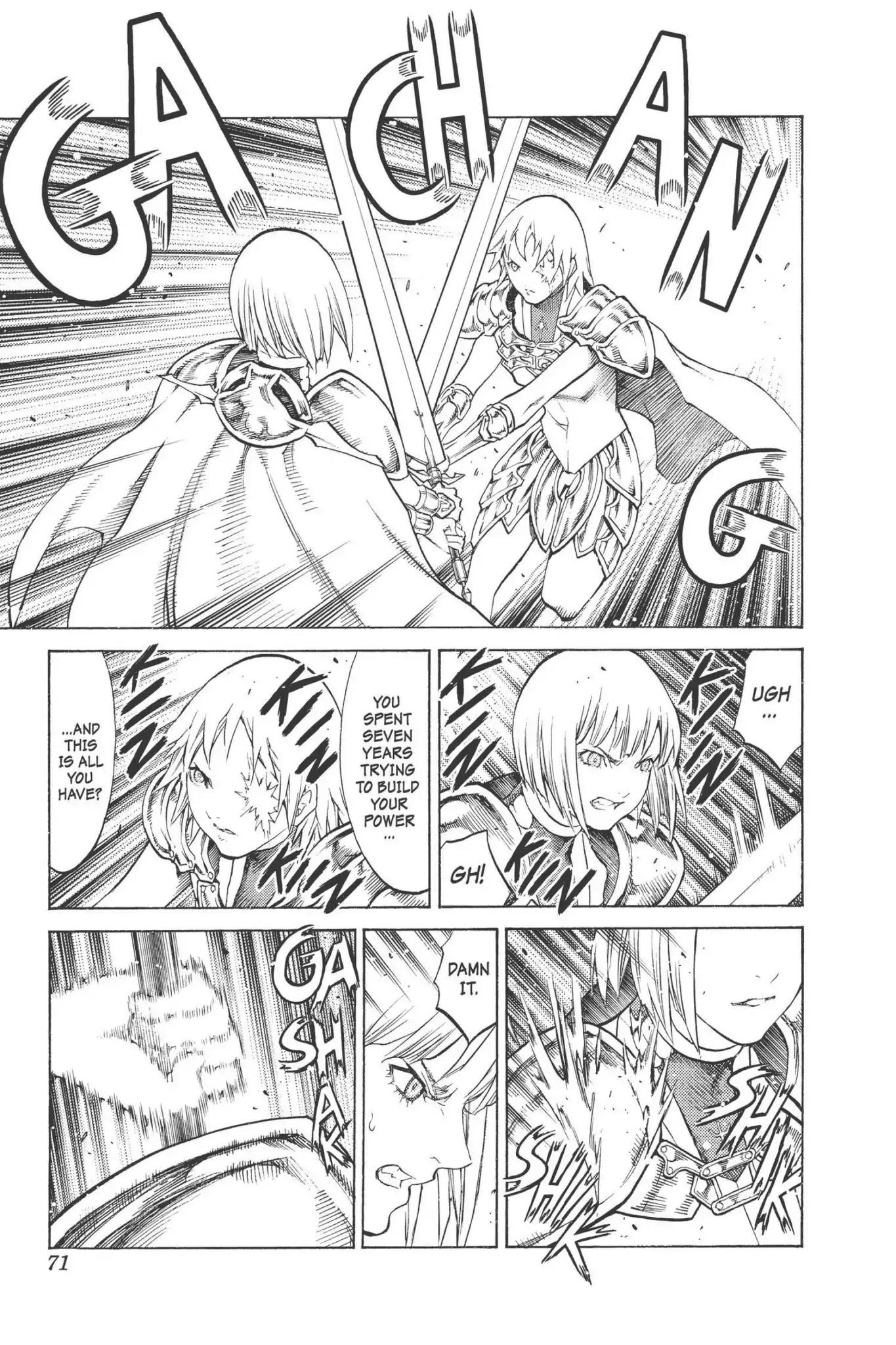 Claymore Chapter 92 page 7 - Chapter 92: Vol.17 Scene 92: The Claws of Memories, Part 3