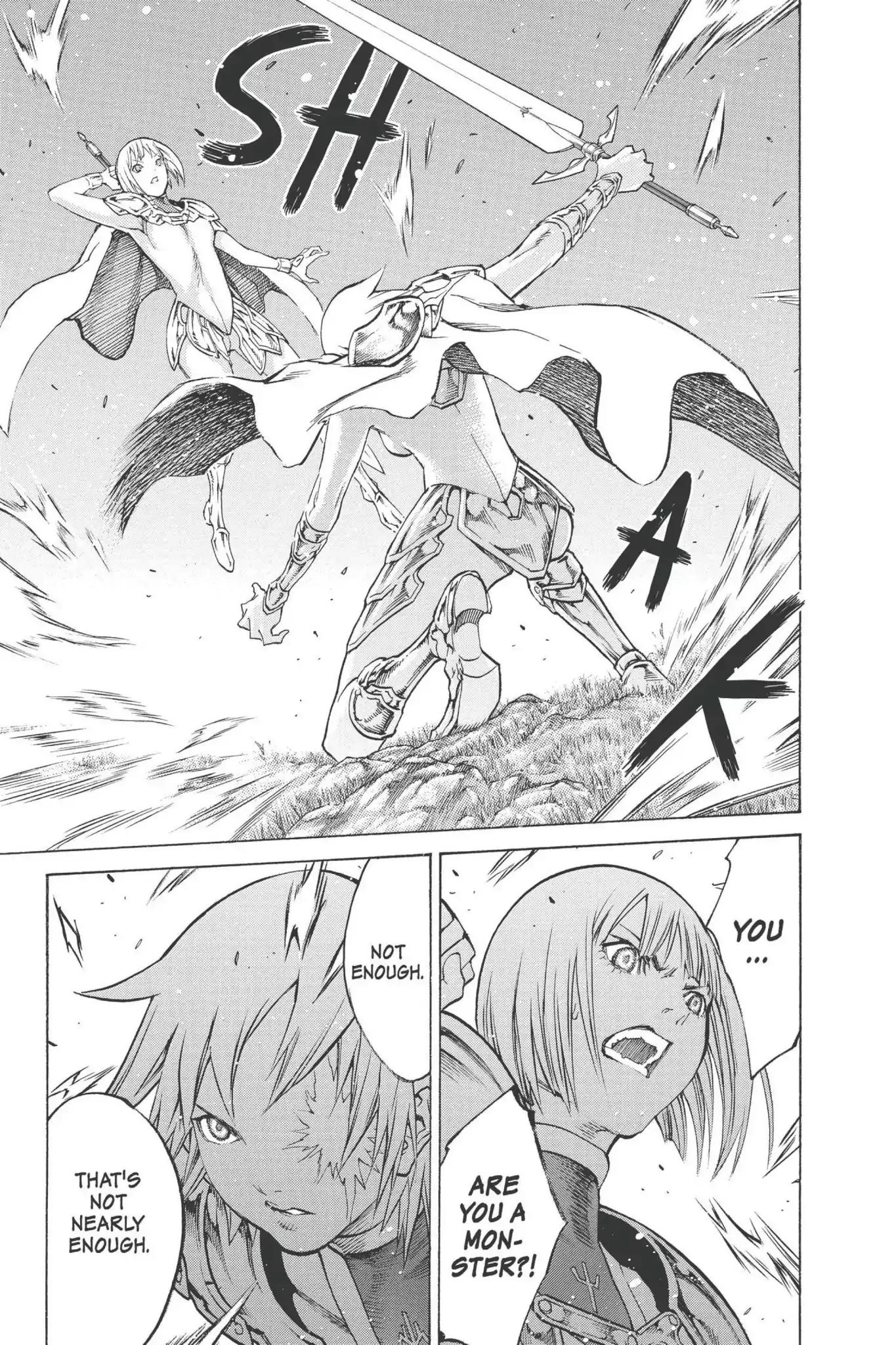 Claymore Chapter 92 page 9 - Chapter 92: Vol.17 Scene 92: The Claws of Memories, Part 3