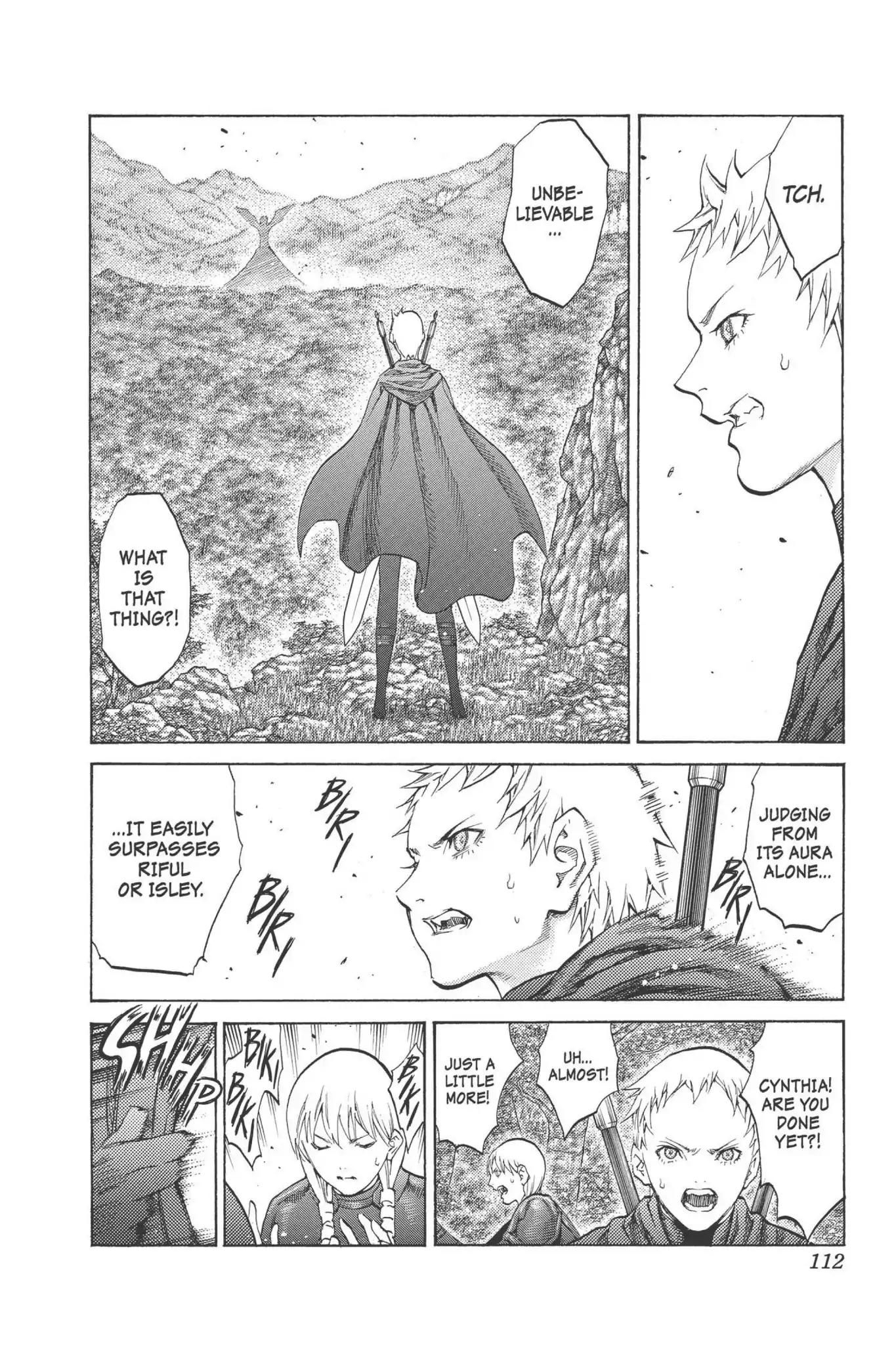 Claymore Chapter 93 page 14 - Chapter 93: Vol.17 Scene 93: The Claws of Memories, Part 4