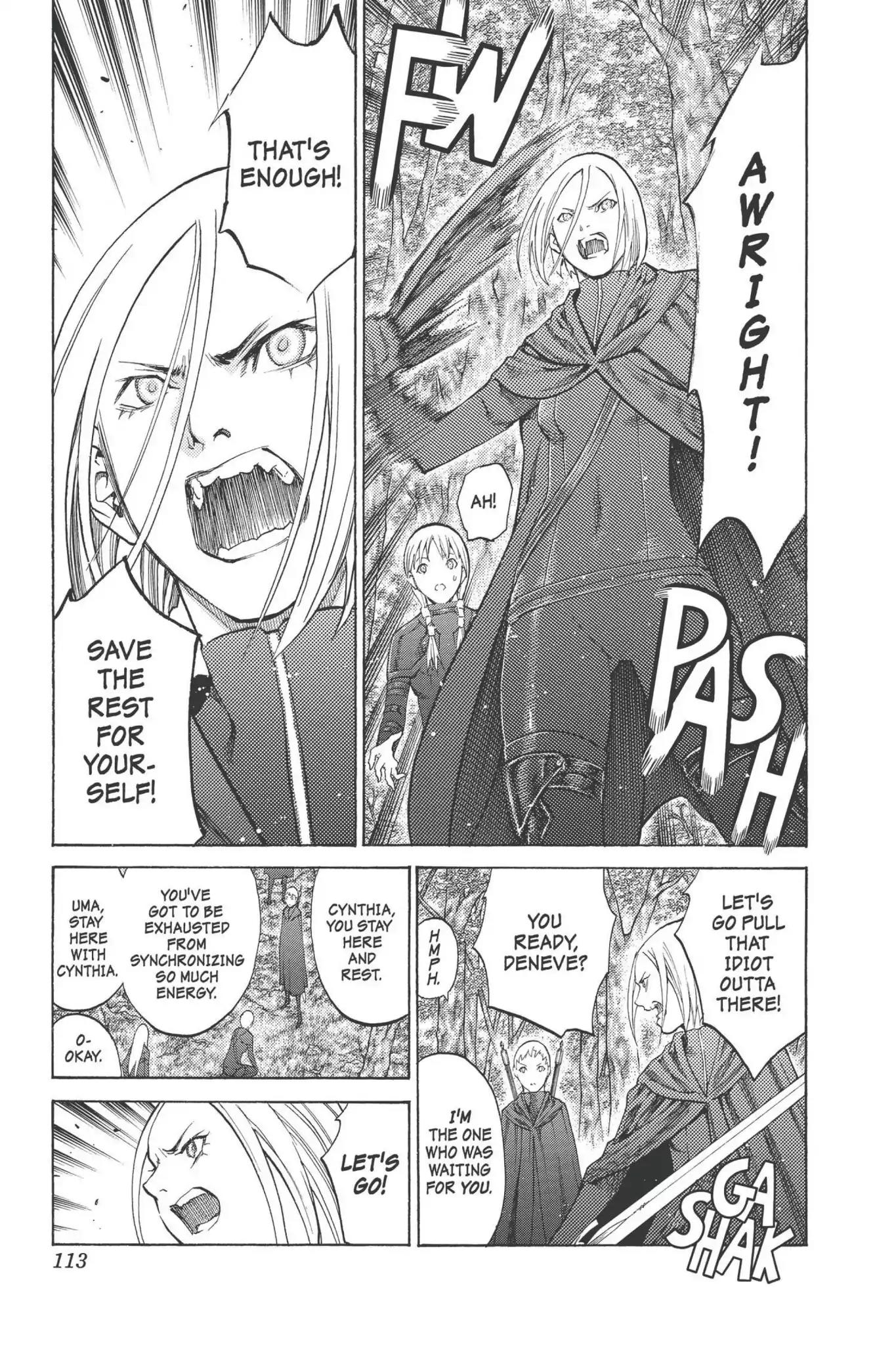 Claymore Chapter 93 page 15 - Chapter 93: Vol.17 Scene 93: The Claws of Memories, Part 4