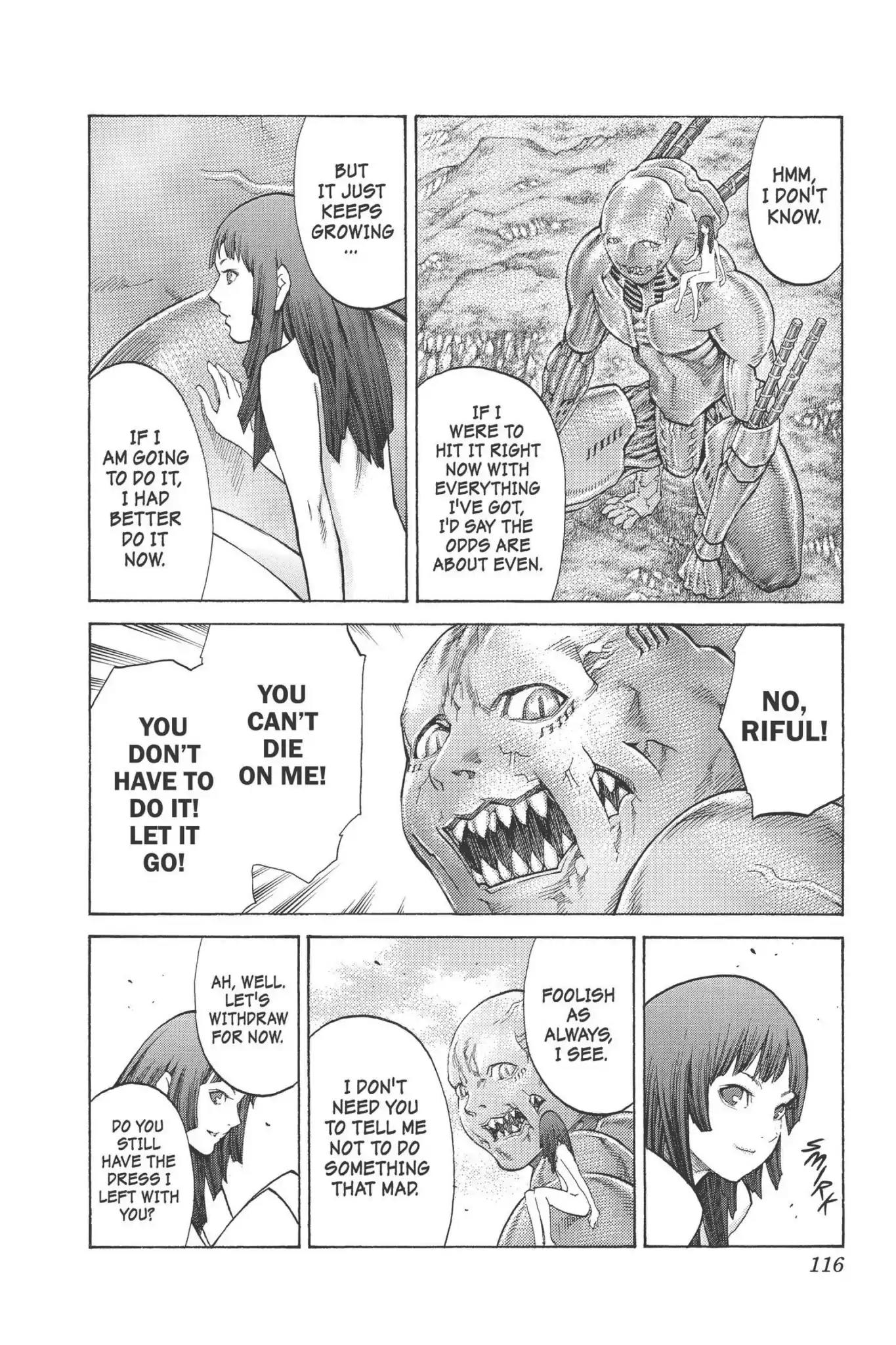 Claymore Chapter 93 page 18 - Chapter 93: Vol.17 Scene 93: The Claws of Memories, Part 4