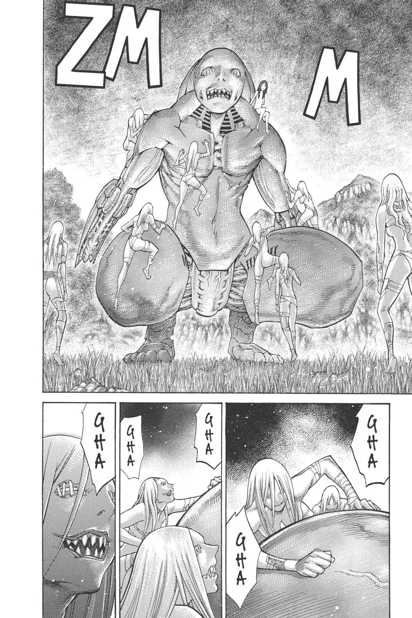 Claymore Chapter 93 page 22 - Chapter 93: Vol.17 Scene 93: The Claws of Memories, Part 4