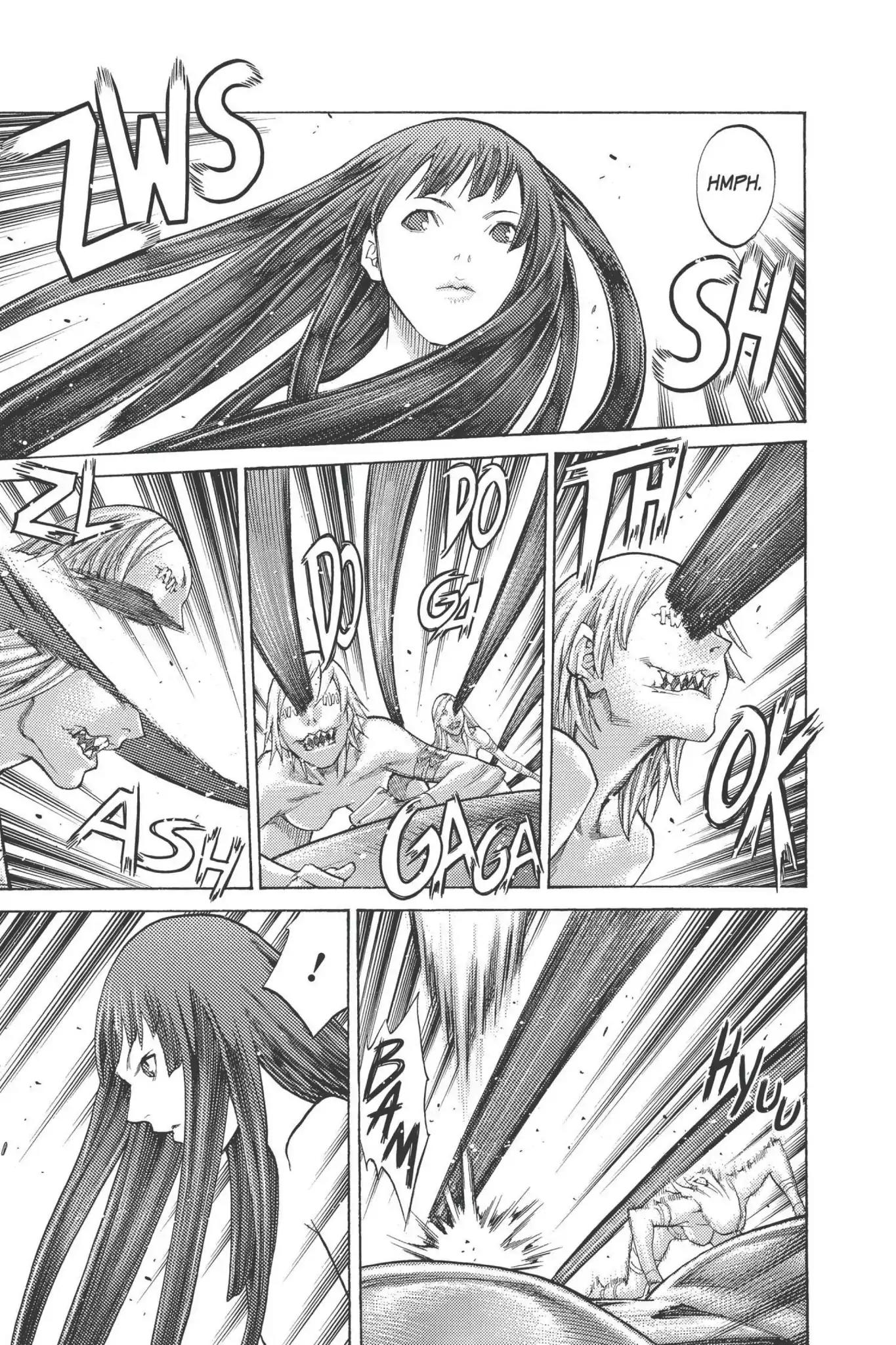 Claymore Chapter 93 page 23 - Chapter 93: Vol.17 Scene 93: The Claws of Memories, Part 4