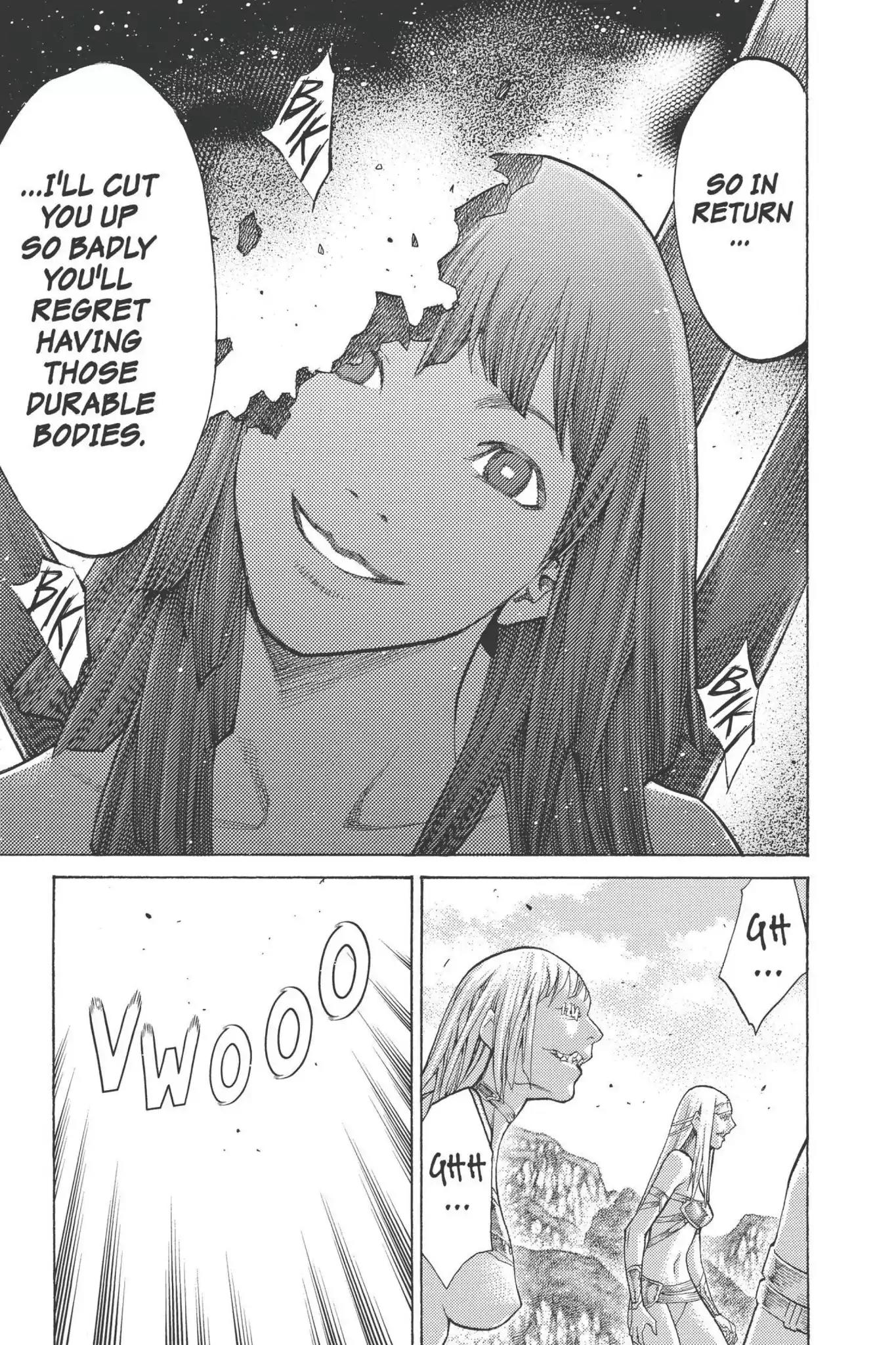 Claymore Chapter 93 page 27 - Chapter 93: Vol.17 Scene 93: The Claws of Memories, Part 4