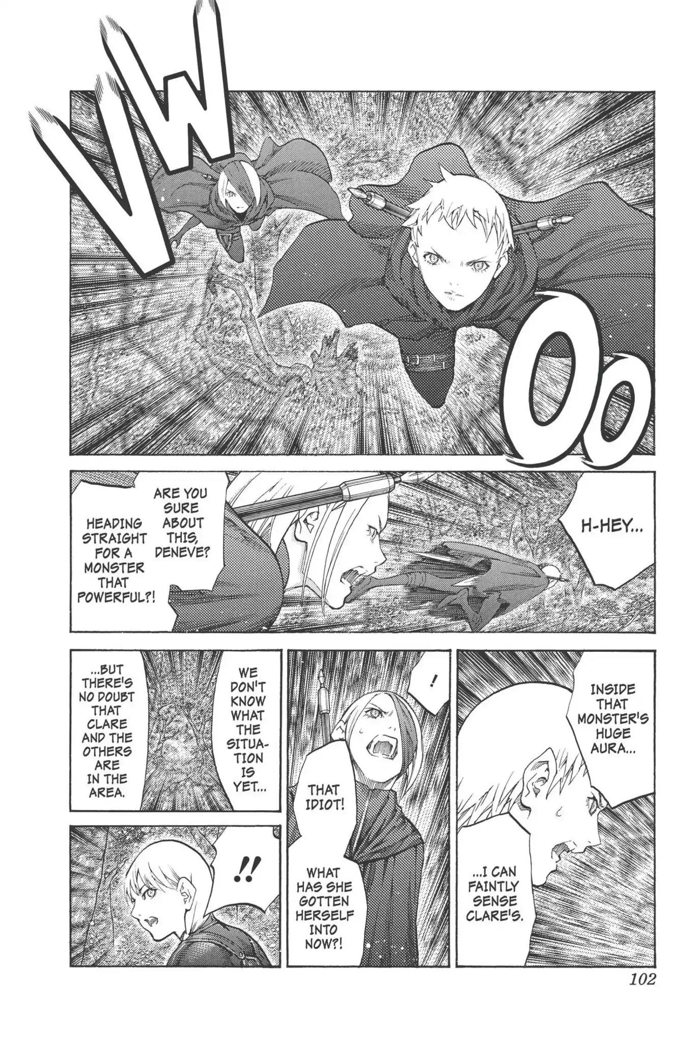 Claymore Chapter 93 page 5 - Chapter 93: Vol.17 Scene 93: The Claws of Memories, Part 4