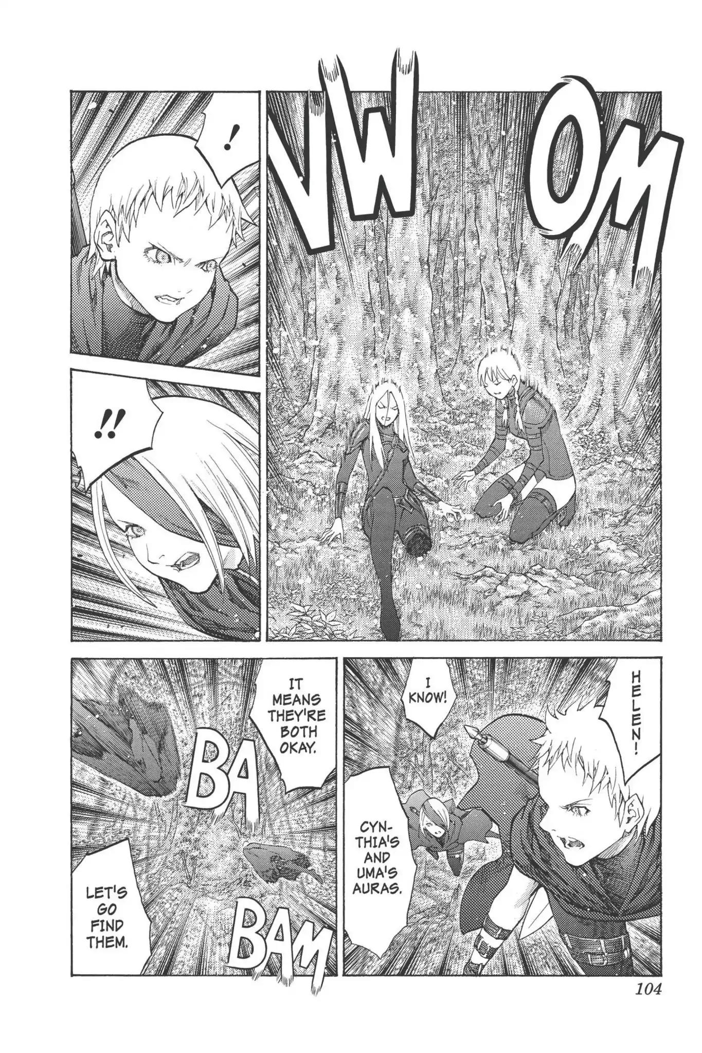 Claymore Chapter 93 page 7 - Chapter 93: Vol.17 Scene 93: The Claws of Memories, Part 4