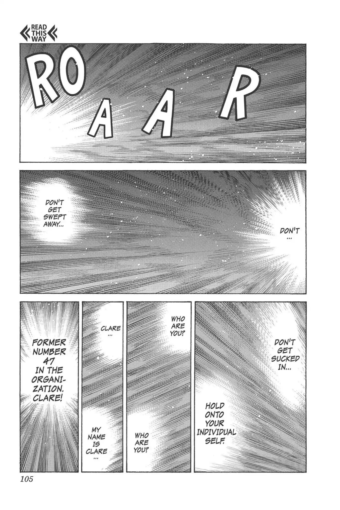 Claymore Chapter 93 page 8 - Chapter 93: Vol.17 Scene 93: The Claws of Memories, Part 4