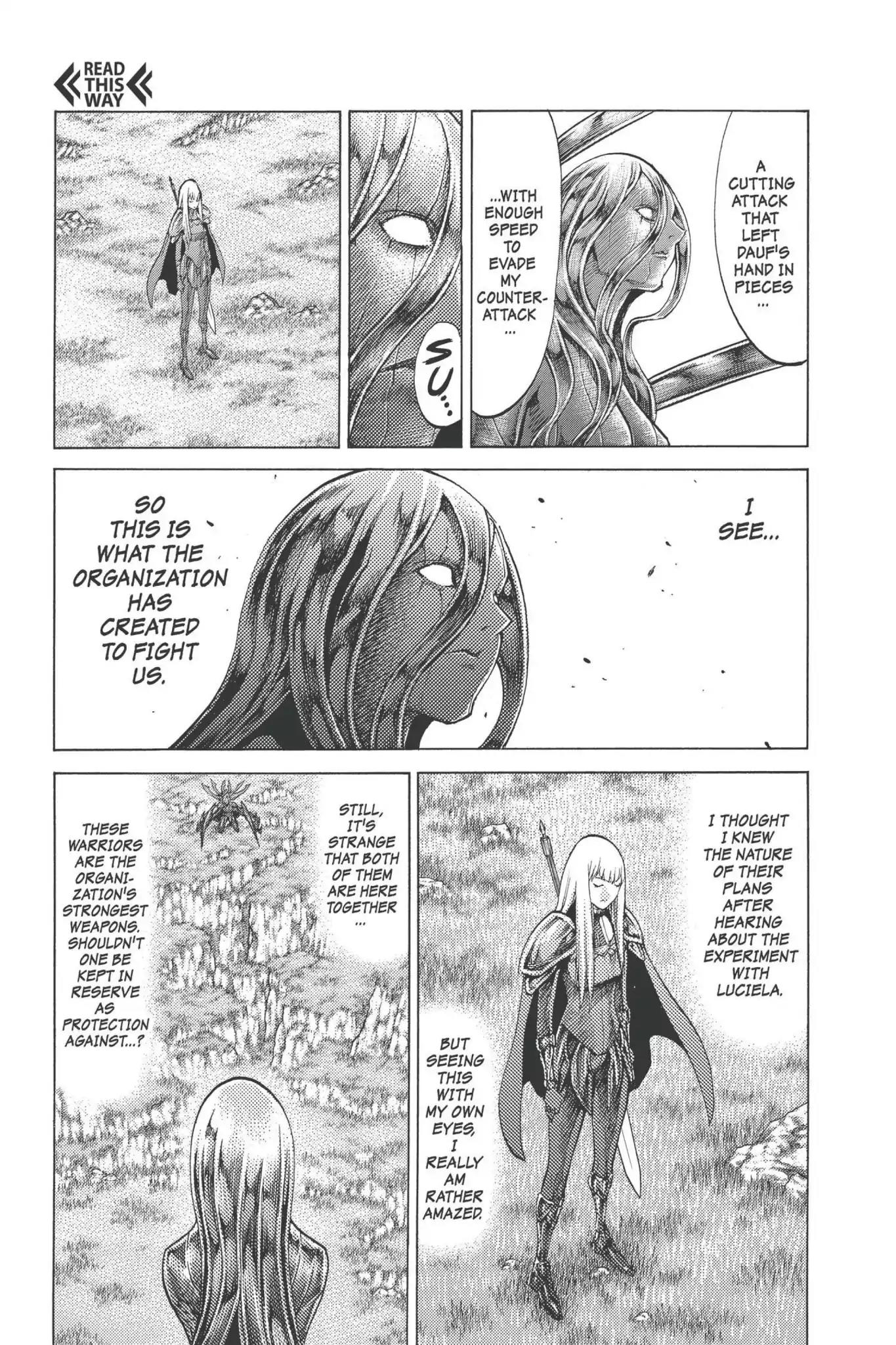 Claymore Chapter 94 page 8 - Chapter 94: Vol.17 Scene 94: The Claws of Memories, Part 5