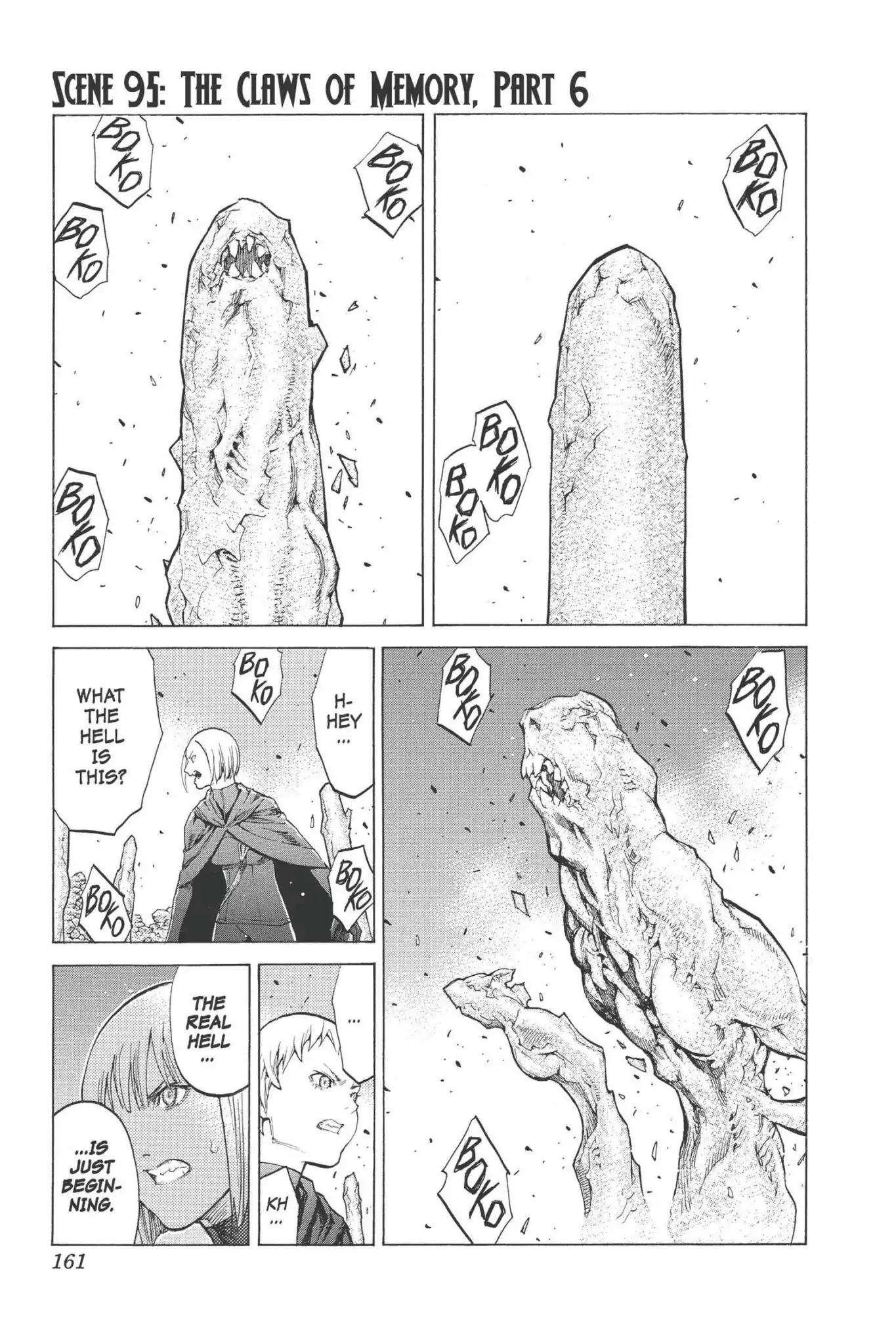 Claymore Chapter 95 page 1 - Chapter 95: Vol.17 Scene 95: The Claws of Memories, Part 6