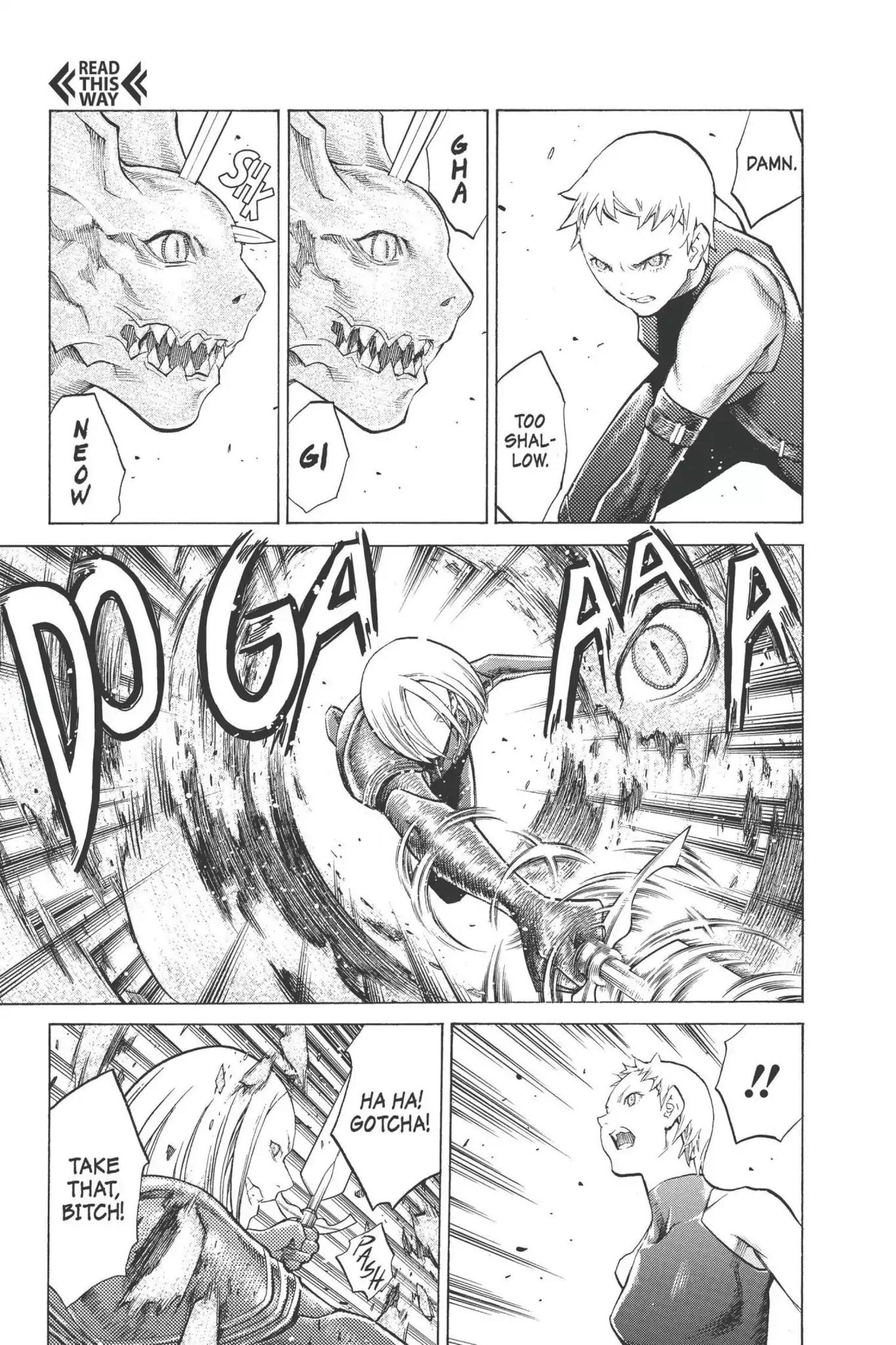 Claymore Chapter 95 page 10 - Chapter 95: Vol.17 Scene 95: The Claws of Memories, Part 6