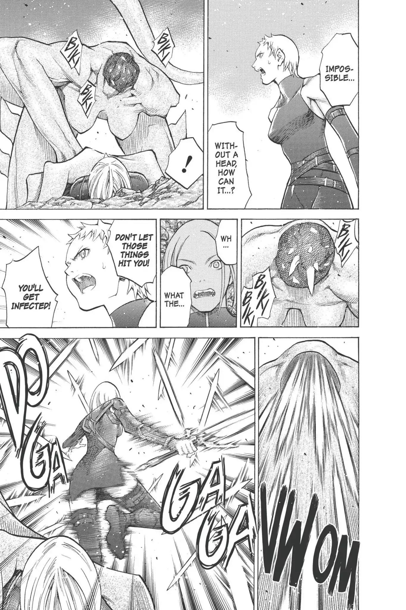 Claymore Chapter 95 page 12 - Chapter 95: Vol.17 Scene 95: The Claws of Memories, Part 6