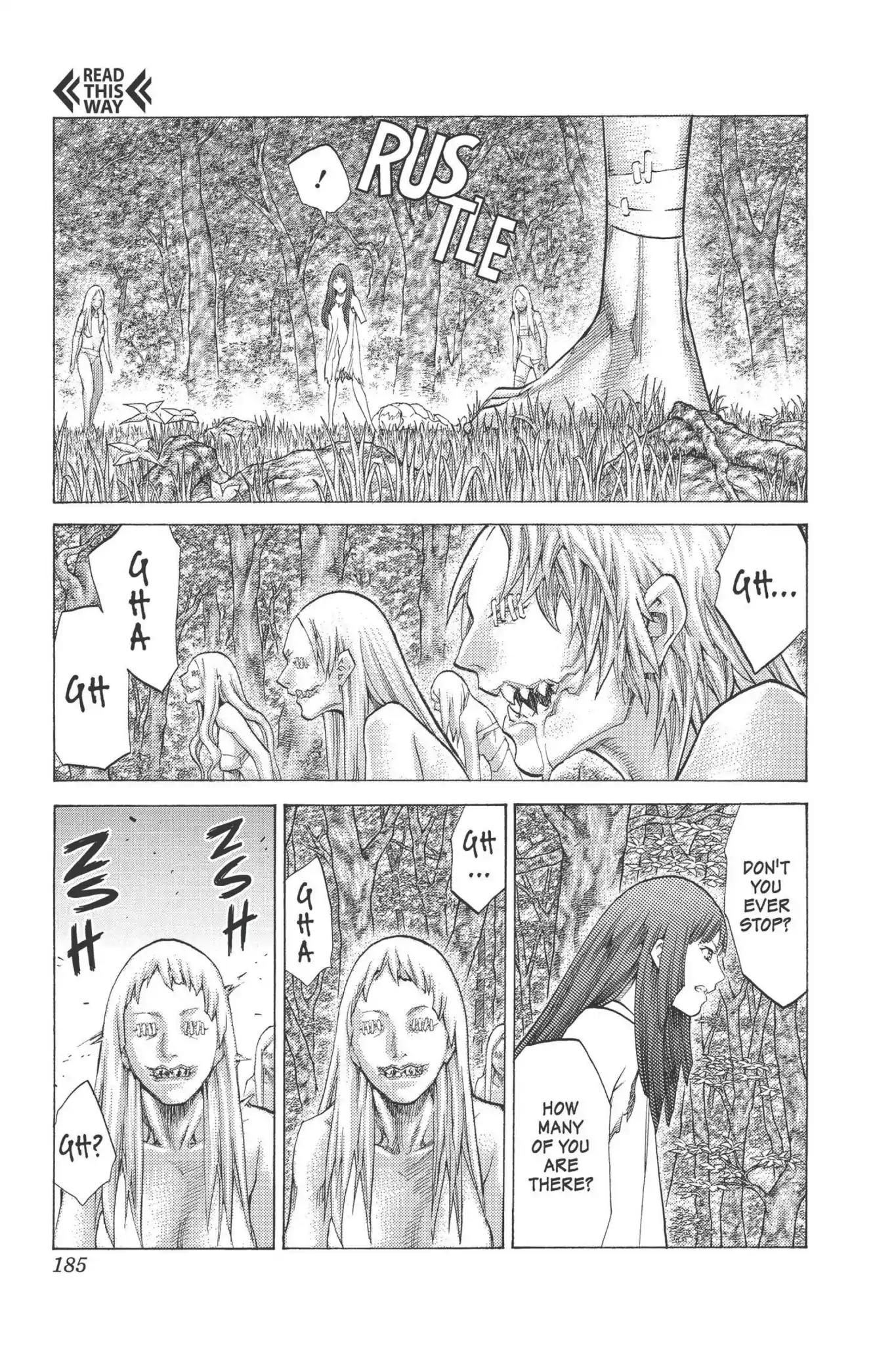 Claymore Chapter 95 page 24 - Chapter 95: Vol.17 Scene 95: The Claws of Memories, Part 6