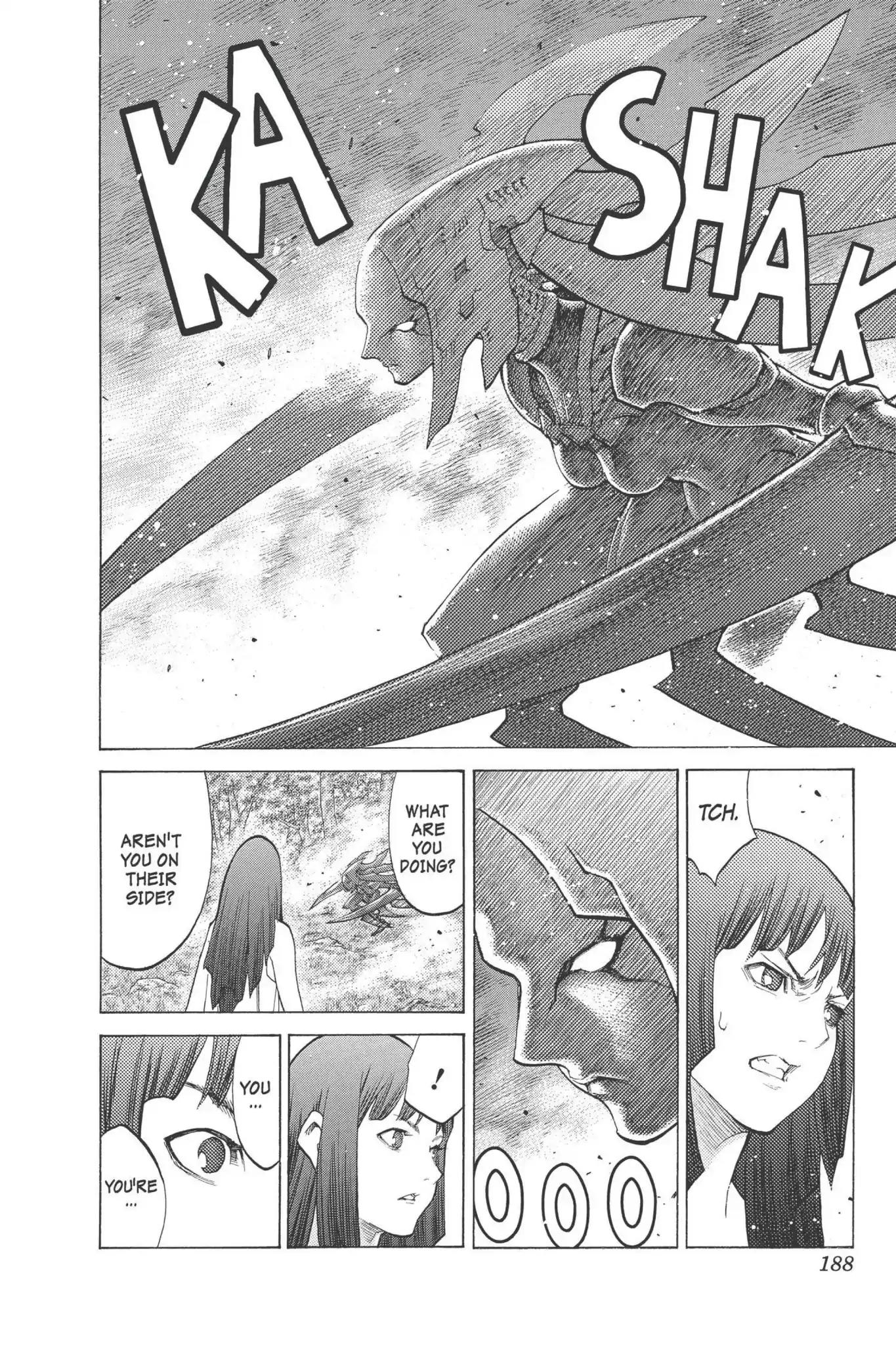 Claymore Chapter 95 page 27 - Chapter 95: Vol.17 Scene 95: The Claws of Memories, Part 6