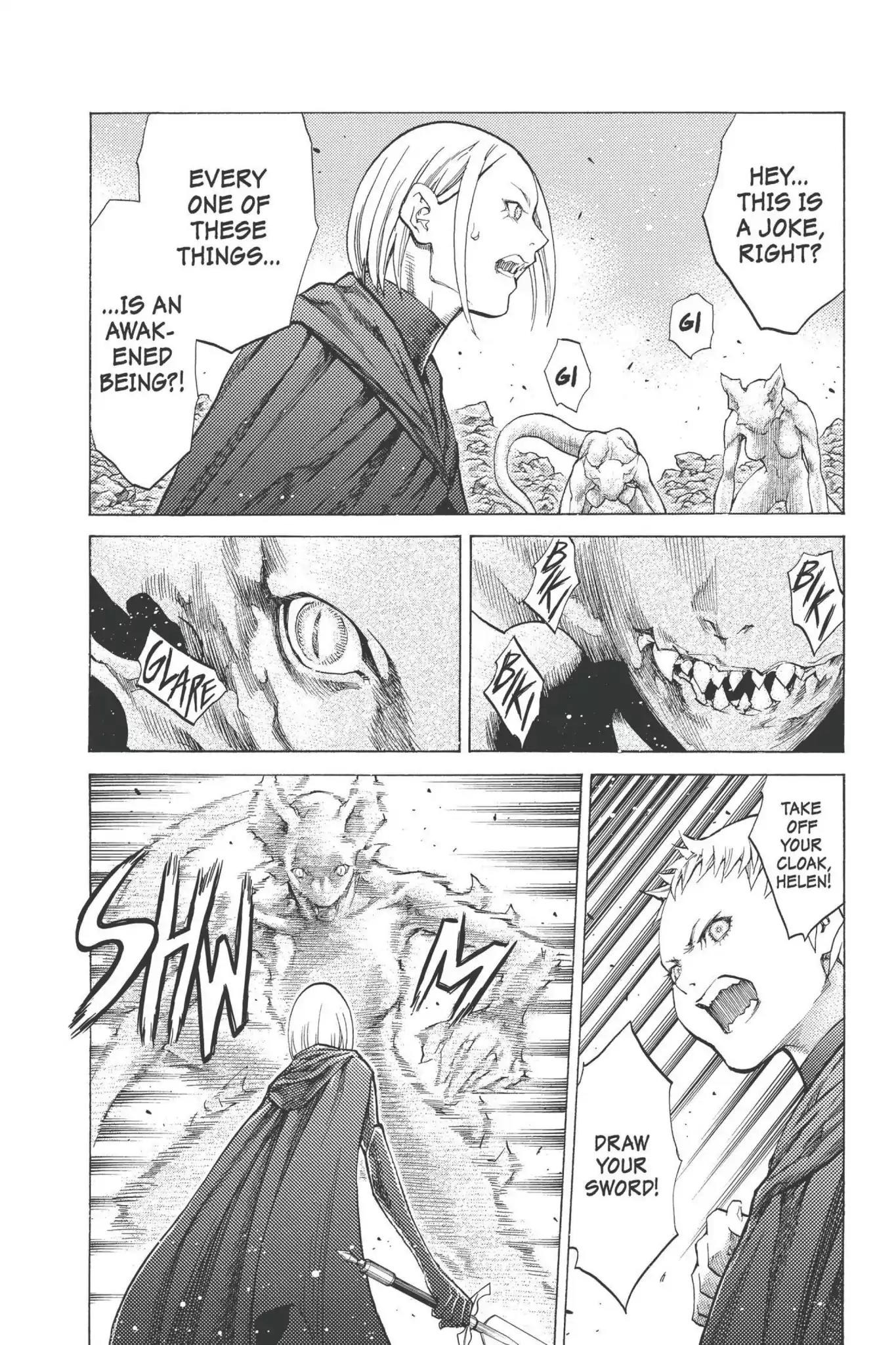 Claymore Chapter 95 page 3 - Chapter 95: Vol.17 Scene 95: The Claws of Memories, Part 6