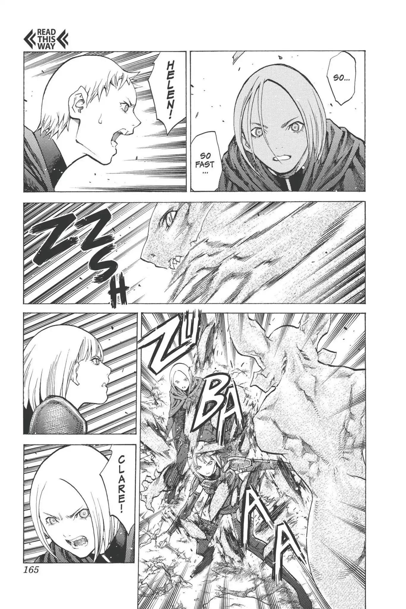 Claymore Chapter 95 page 4 - Chapter 95: Vol.17 Scene 95: The Claws of Memories, Part 6