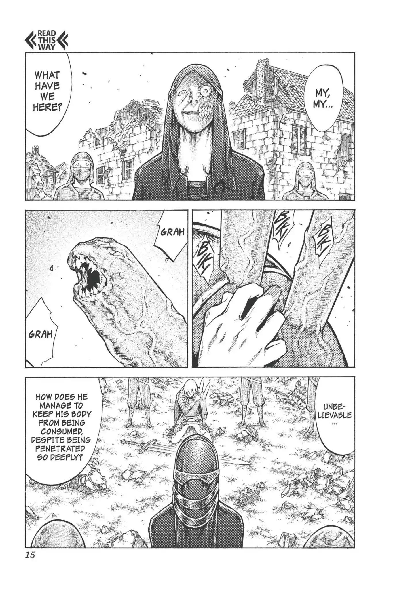 Claymore Chapter 96 page 14 - Chapter 96: Vol.18 Scene 96: The Ashes of Lautrec, Part 1
