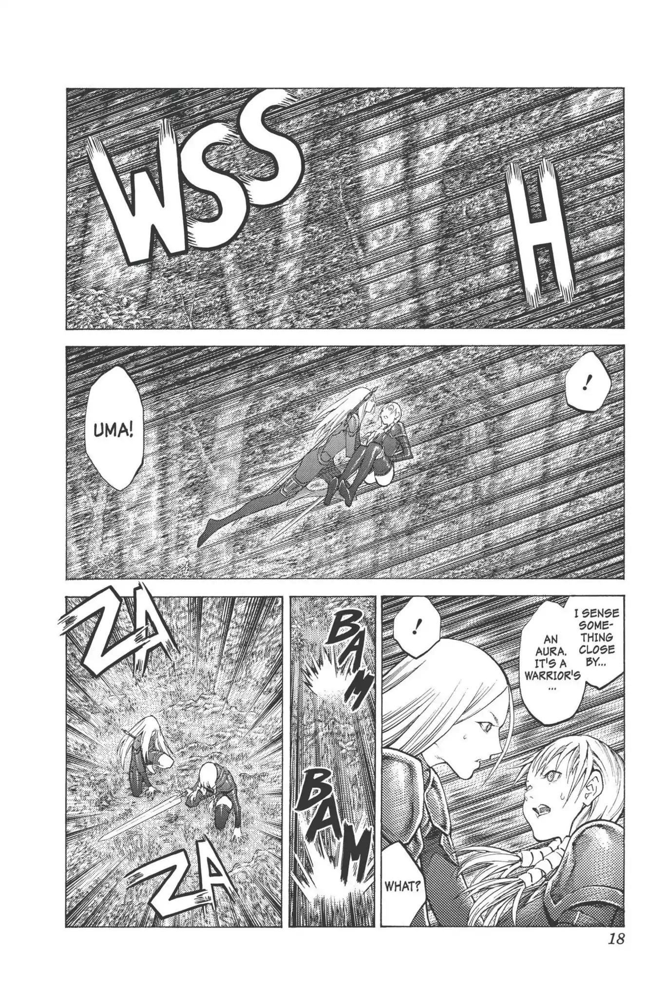 Claymore Chapter 96 page 17 - Chapter 96: Vol.18 Scene 96: The Ashes of Lautrec, Part 1
