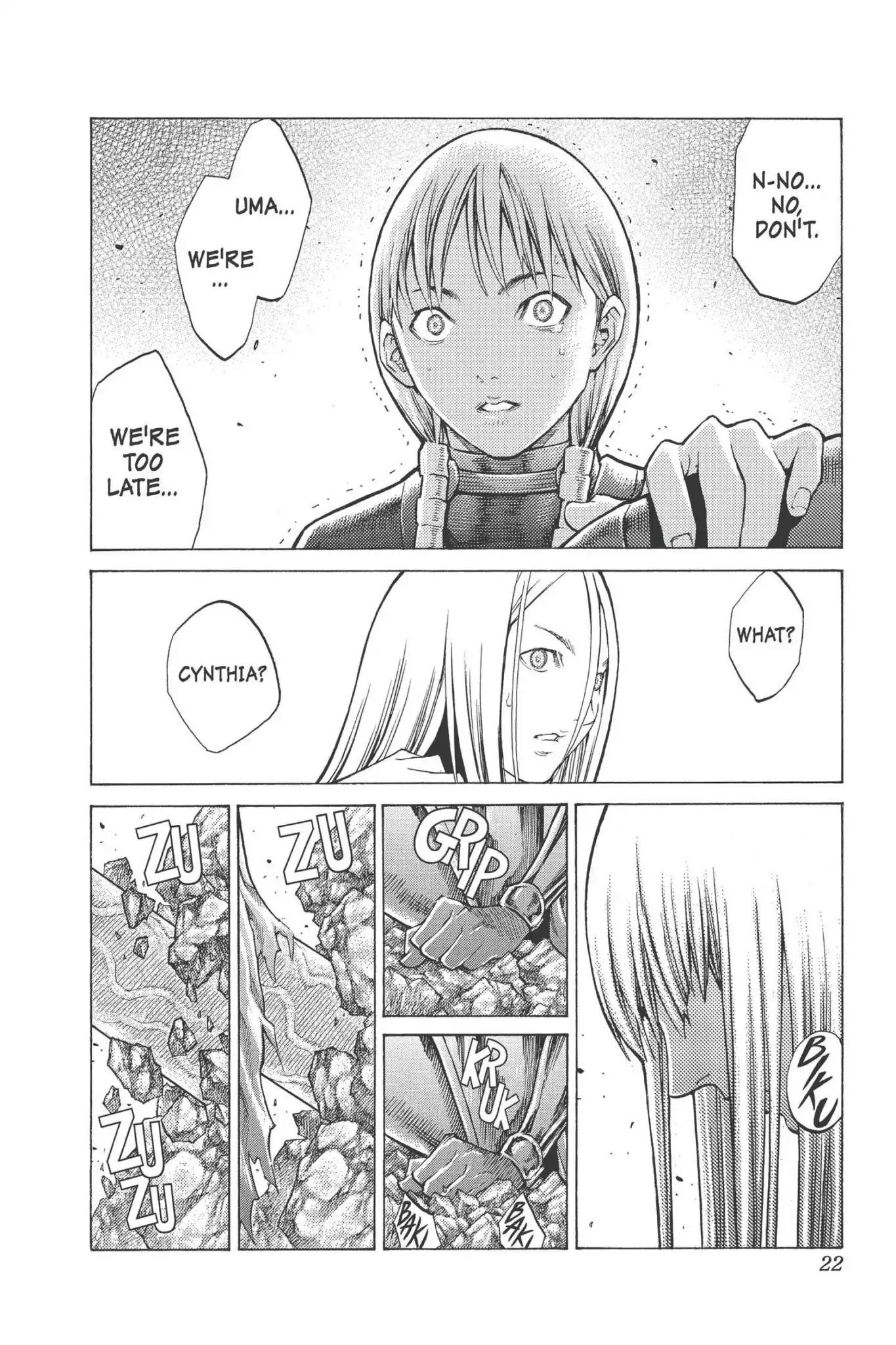 Claymore Chapter 96 page 21 - Chapter 96: Vol.18 Scene 96: The Ashes of Lautrec, Part 1