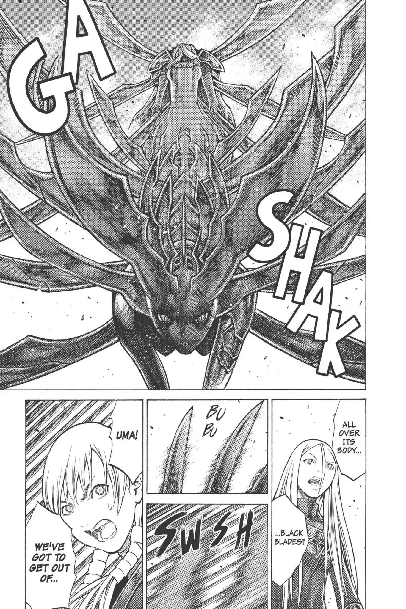 Claymore Chapter 96 page 27 - Chapter 96: Vol.18 Scene 96: The Ashes of Lautrec, Part 1