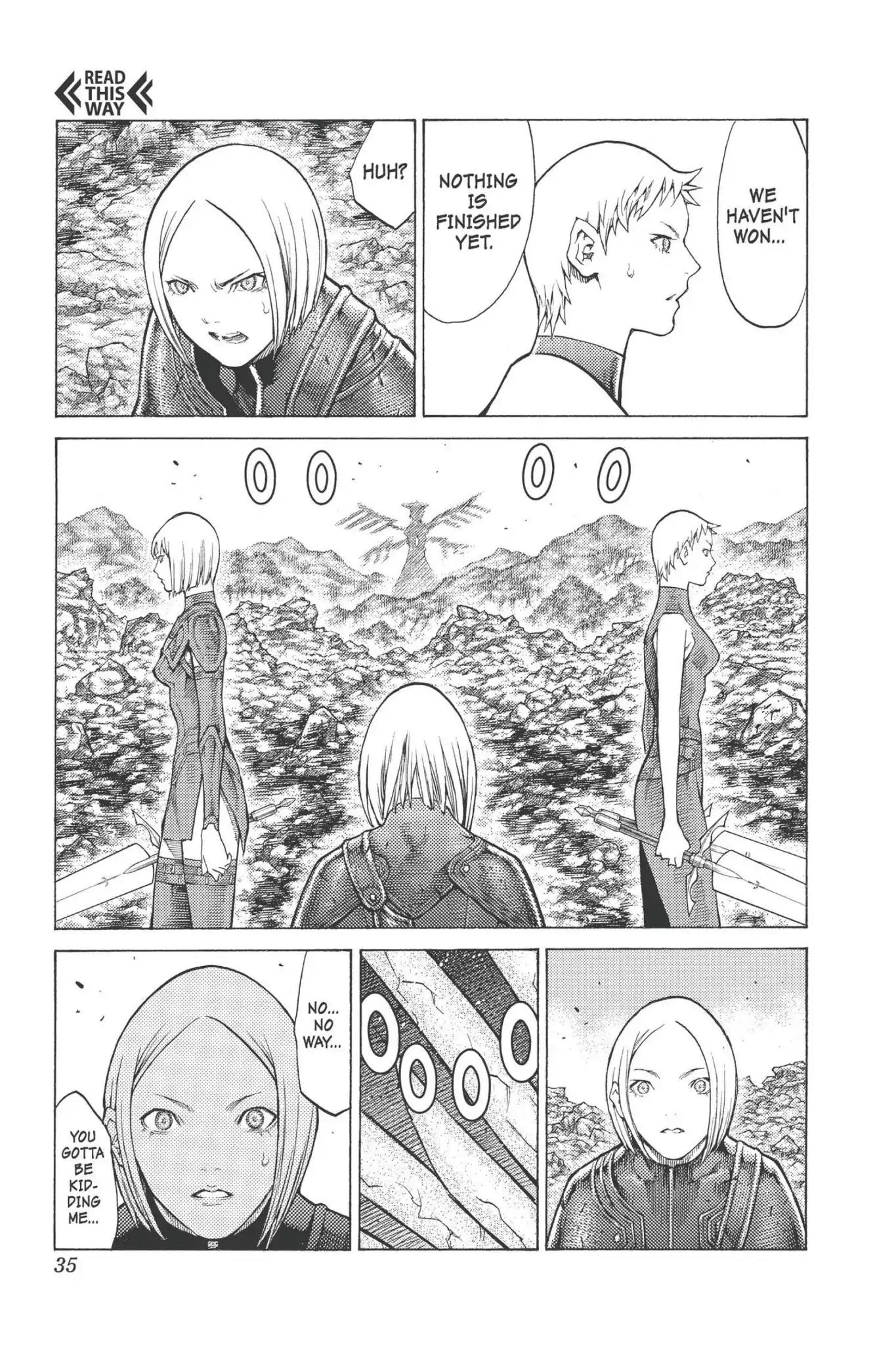 Claymore Chapter 96 page 32 - Chapter 96: Vol.18 Scene 96: The Ashes of Lautrec, Part 1