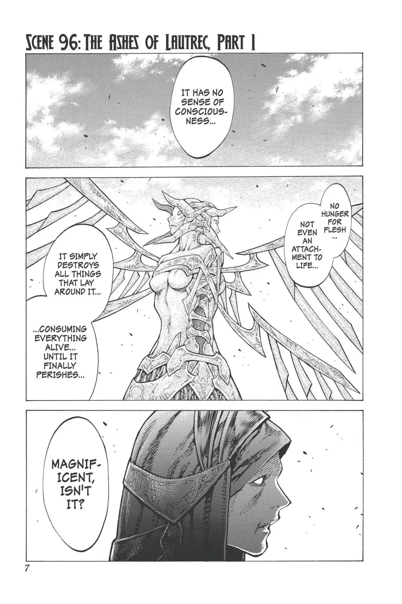 Claymore Chapter 96 page 7 - Chapter 96: Vol.18 Scene 96: The Ashes of Lautrec, Part 1