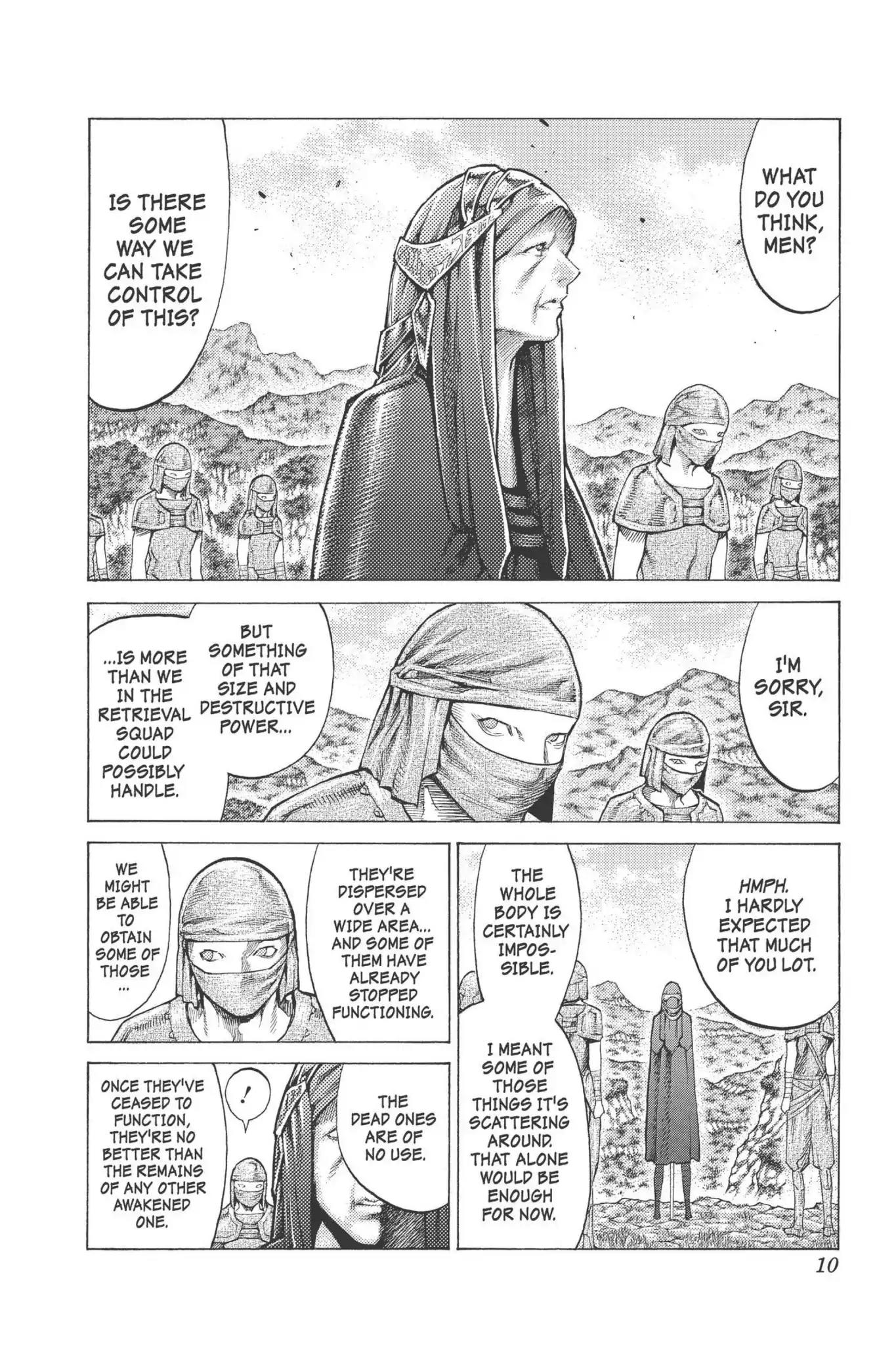 Claymore Chapter 96 page 9 - Chapter 96: Vol.18 Scene 96: The Ashes of Lautrec, Part 1