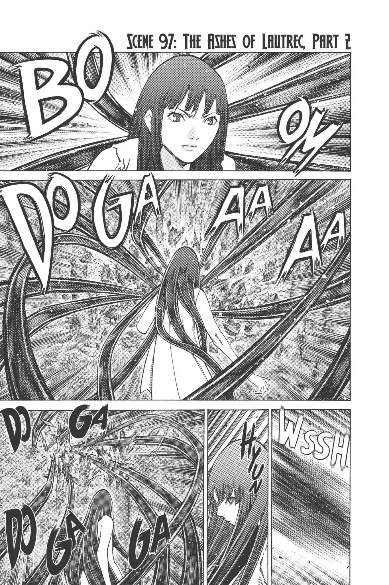 Claymore Chapter 97 page 1 - Chapter 97: Vol.18 Scene 97: The Ashes of Lautrec, Part 2