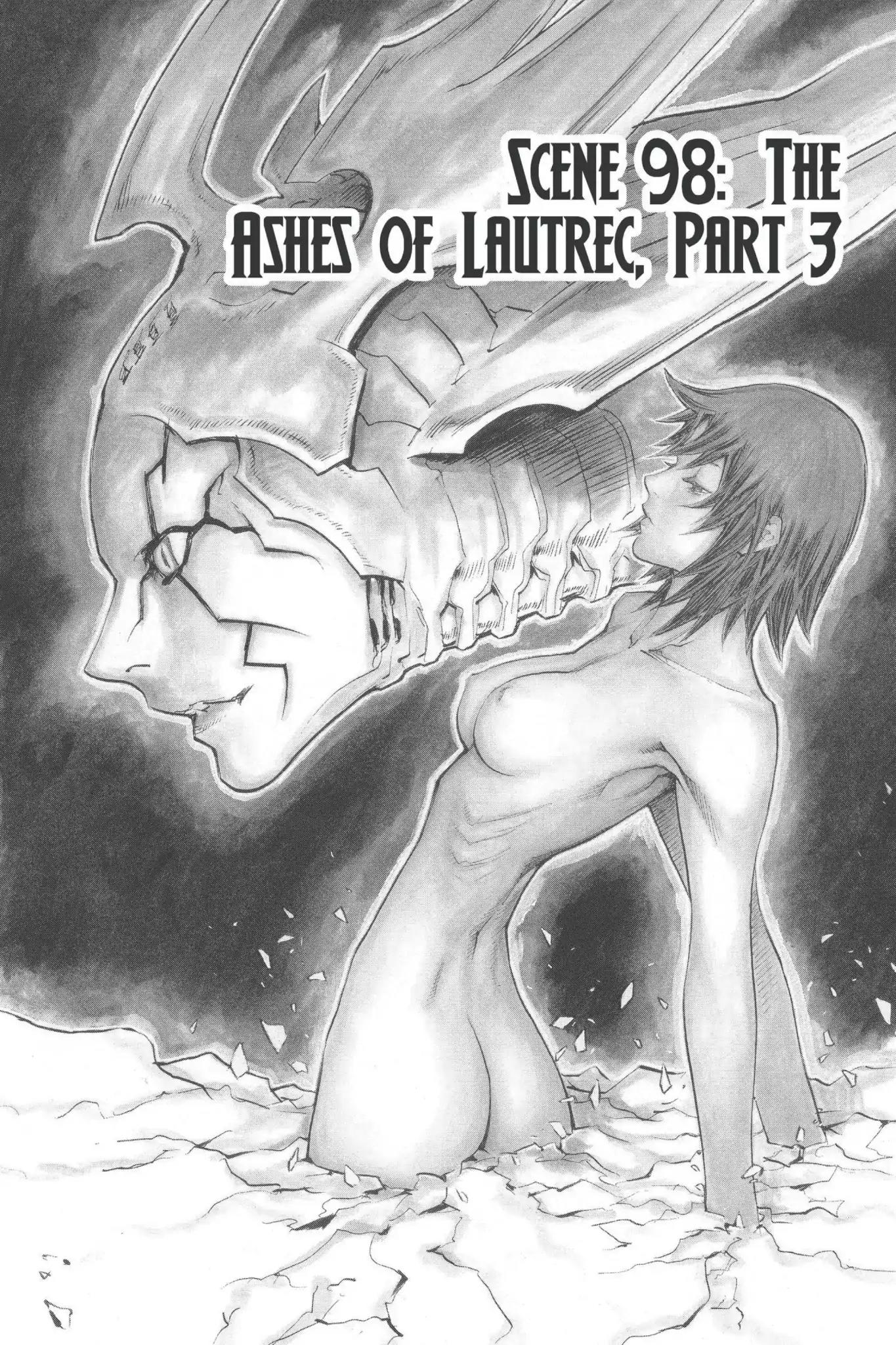Claymore Chapter 98 page 1 - Chapter 98: Vol.18 Scene 98: The Ashes of Lautrec, Part 3