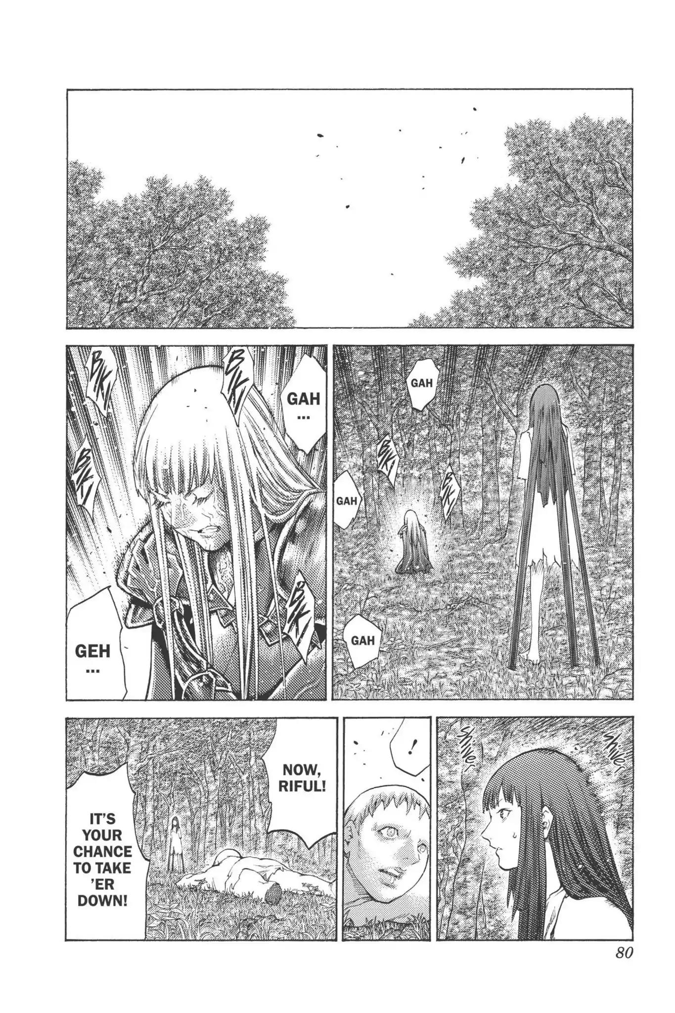 Claymore Chapter 98 page 11 - Chapter 98: Vol.18 Scene 98: The Ashes of Lautrec, Part 3