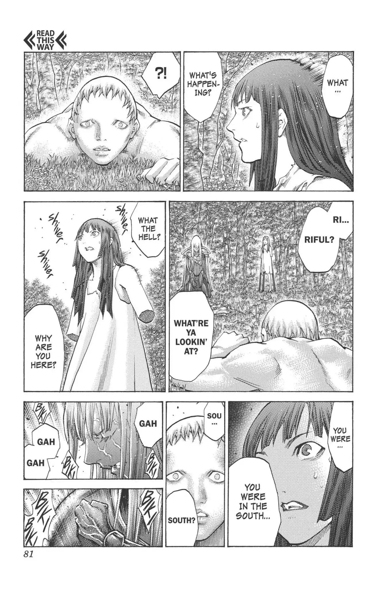 Claymore Chapter 98 page 12 - Chapter 98: Vol.18 Scene 98: The Ashes of Lautrec, Part 3