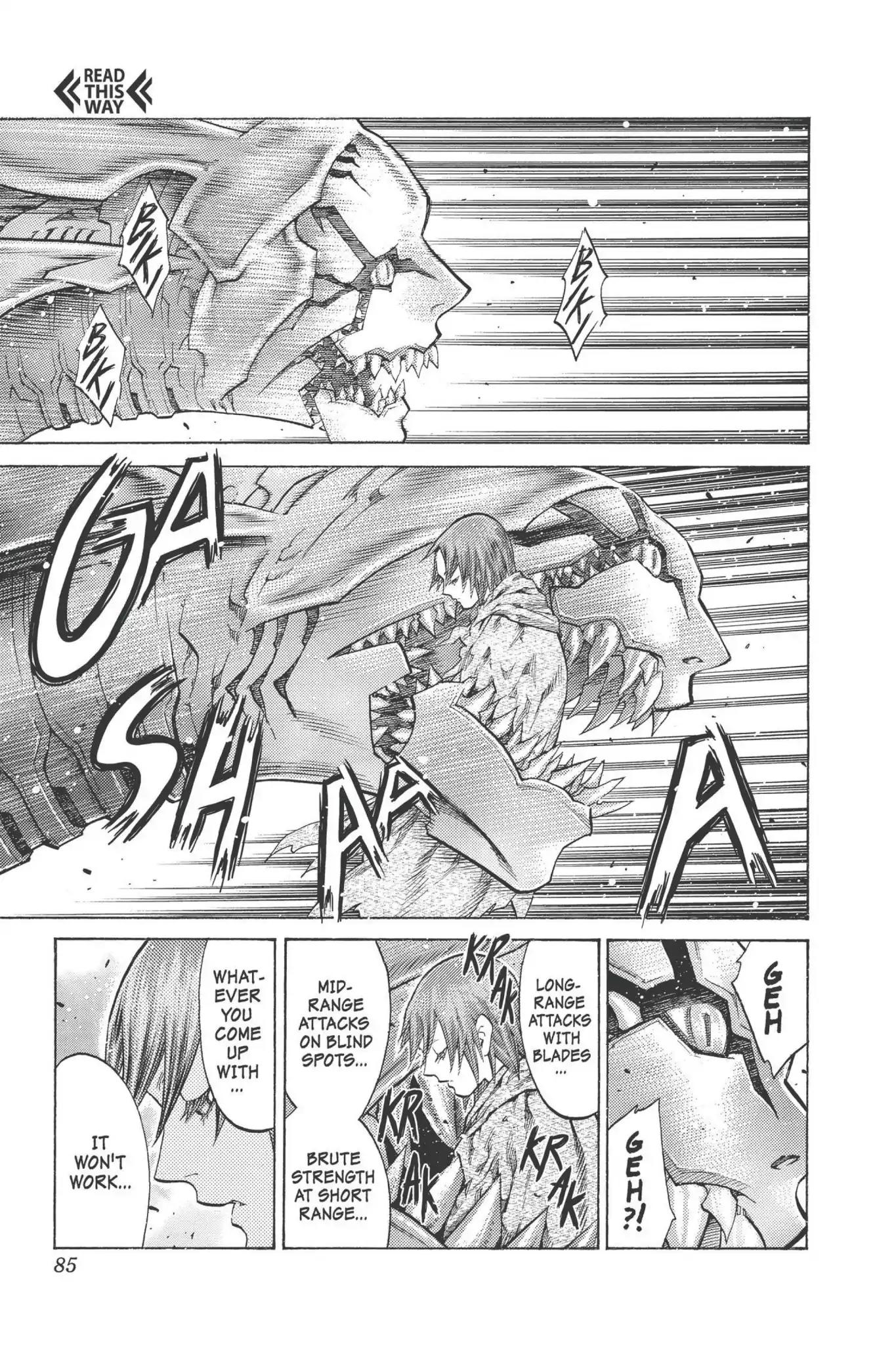 Claymore Chapter 98 page 16 - Chapter 98: Vol.18 Scene 98: The Ashes of Lautrec, Part 3