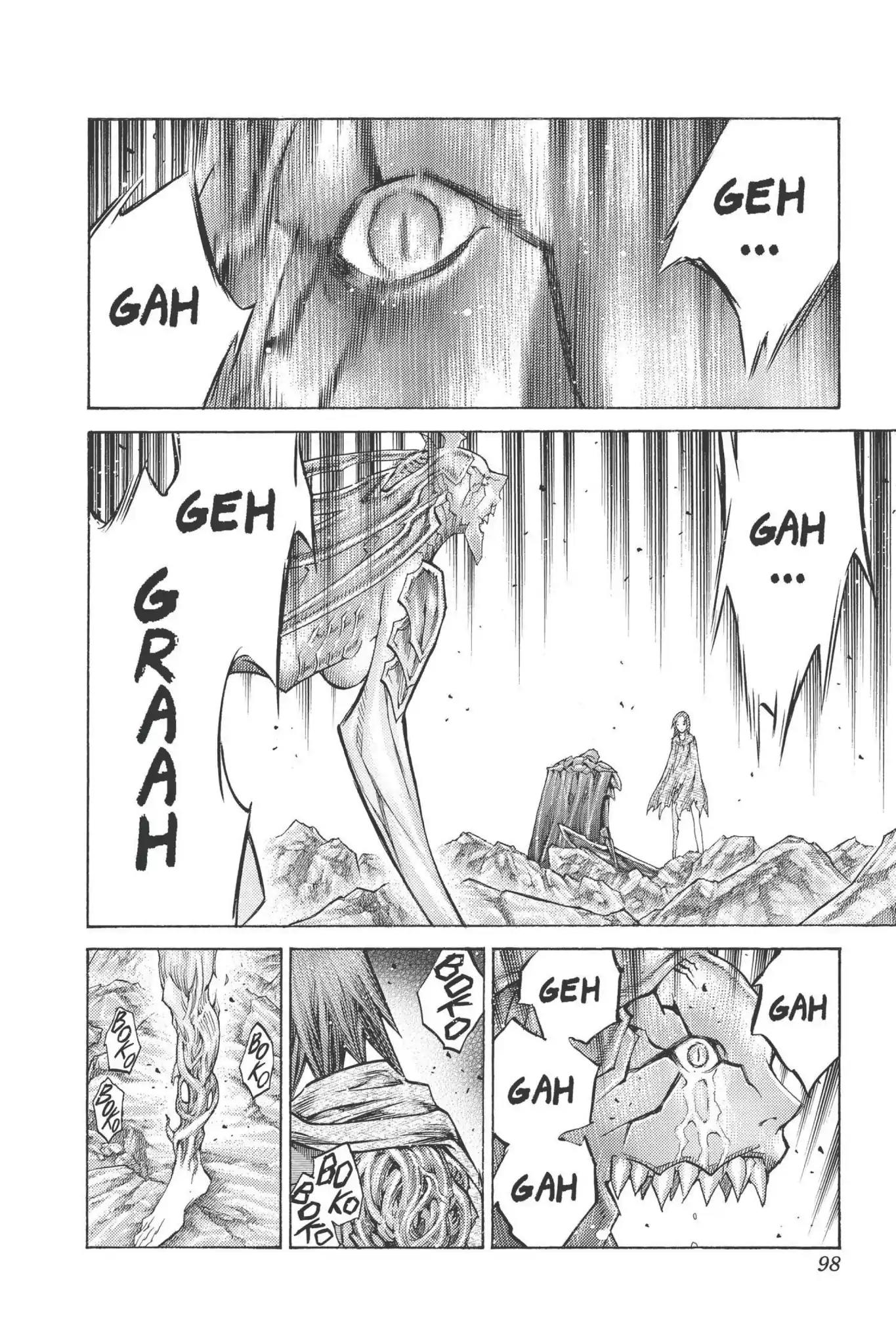 Claymore Chapter 98 page 28 - Chapter 98: Vol.18 Scene 98: The Ashes of Lautrec, Part 3