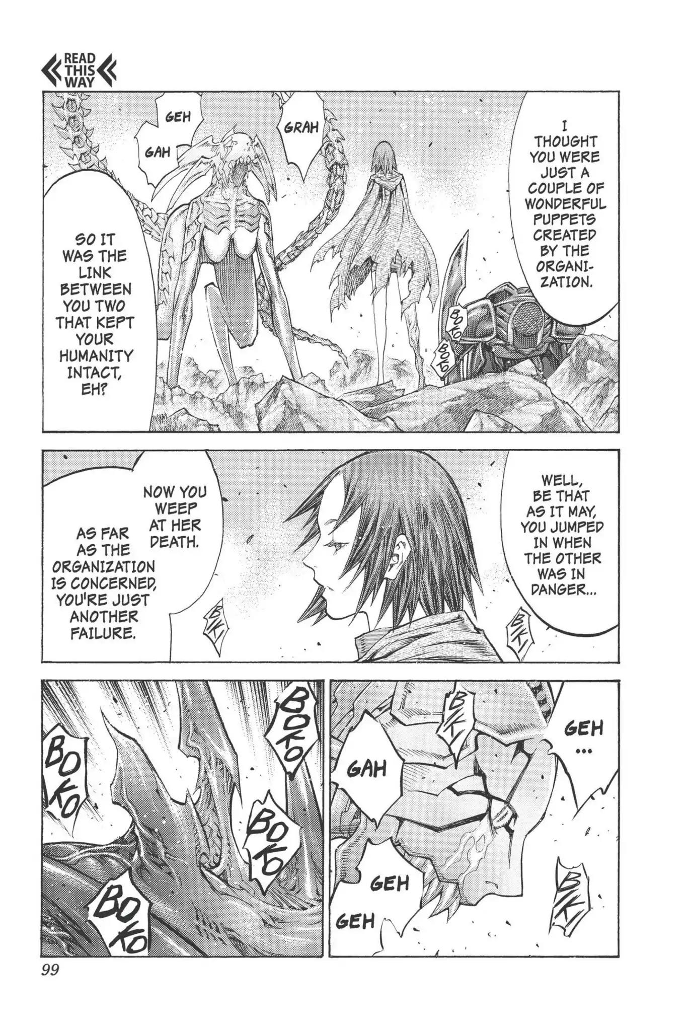 Claymore Chapter 98 page 29 - Chapter 98: Vol.18 Scene 98: The Ashes of Lautrec, Part 3