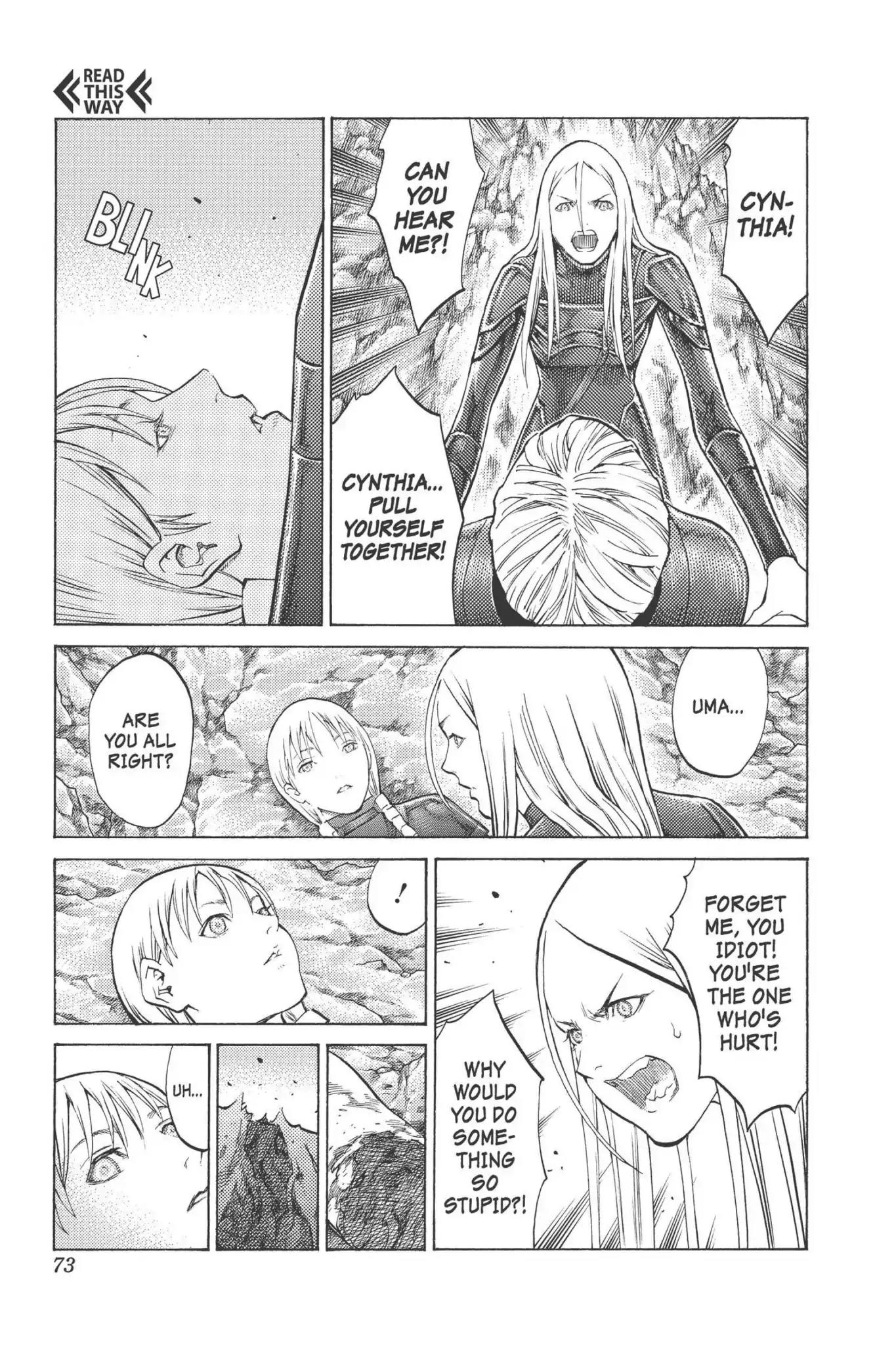 Claymore Chapter 98 page 4 - Chapter 98: Vol.18 Scene 98: The Ashes of Lautrec, Part 3