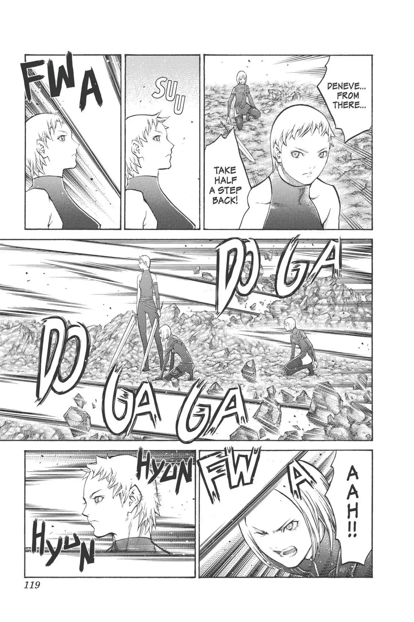 Claymore Chapter 99 page 15 - Chapter 99: Vol.18 Scene 99: The Ashes of Lautrec, Part 4