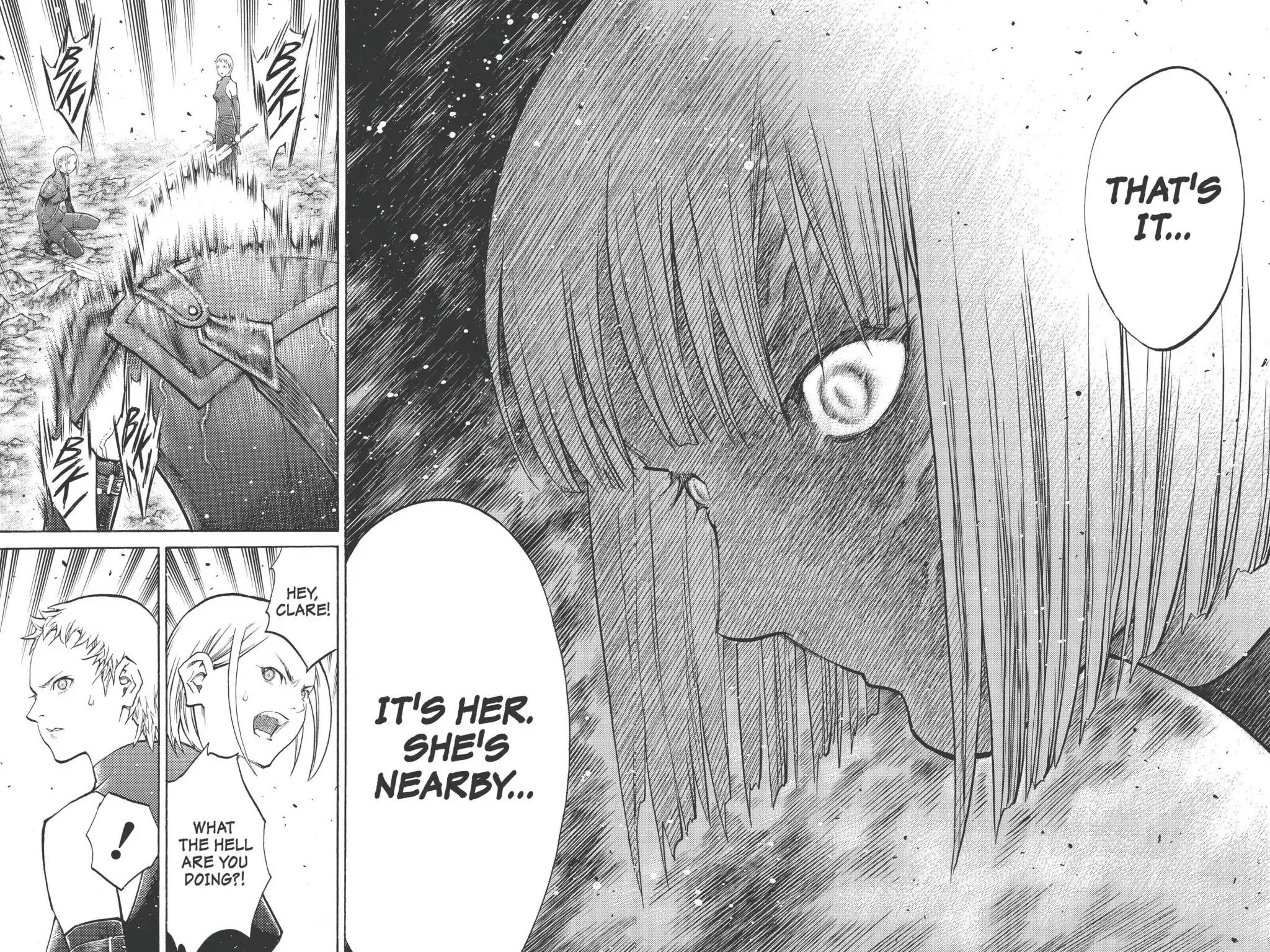 Claymore Chapter 99 page 18 - Chapter 99: Vol.18 Scene 99: The Ashes of Lautrec, Part 4