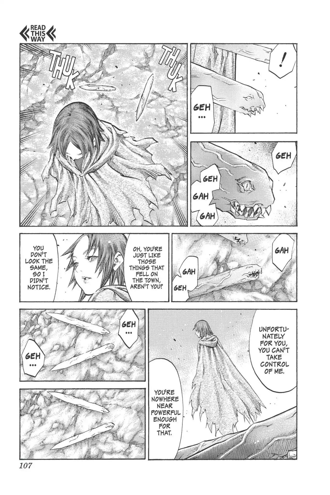 Claymore Chapter 99 page 4 - Chapter 99: Vol.18 Scene 99: The Ashes of Lautrec, Part 4