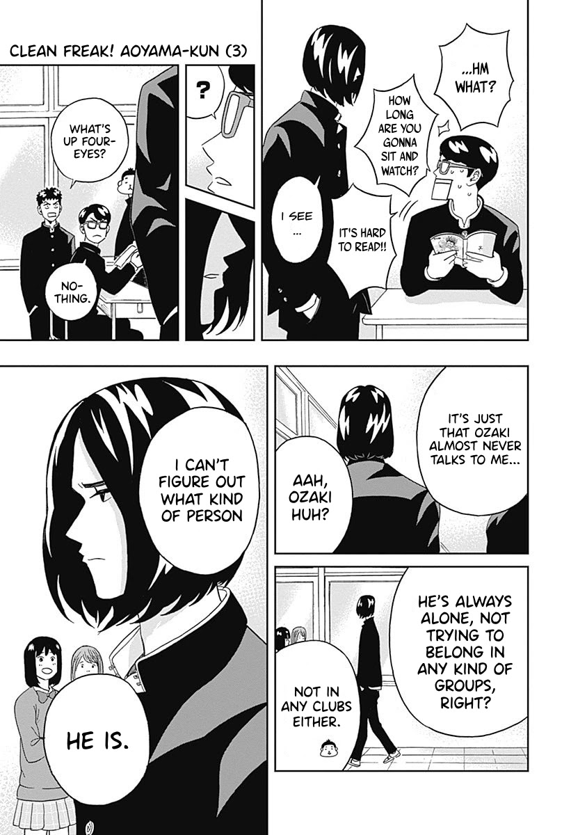 Clean Freak! Aoyama-kun Chapter 18 page 3 - Chapter 18: Four-Eyes is Obsessed With Shounen Manga