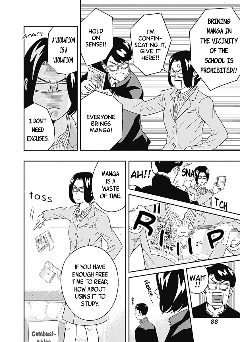 Clean Freak! Aoyama-kun Chapter 18 page 6 - Chapter 18: Four-Eyes is Obsessed With Shounen Manga