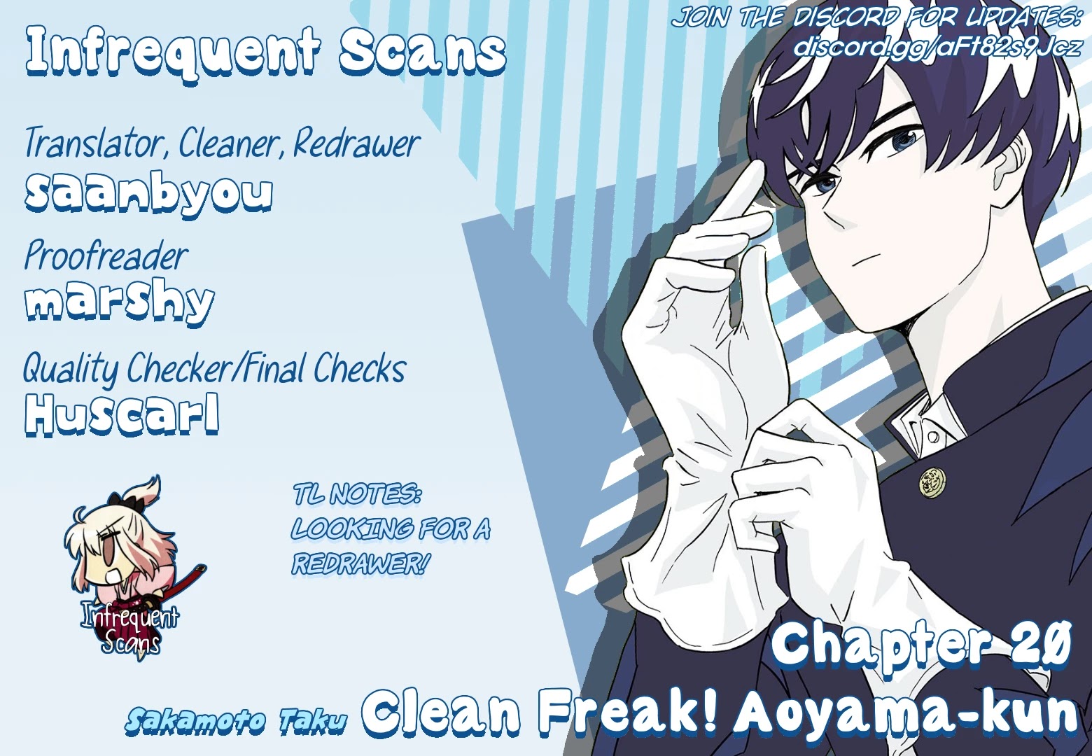 Clean Freak! Aoyama-kun Chapter 20 page 20 - Chapter 20: Aoyama-kun is Acting Strange