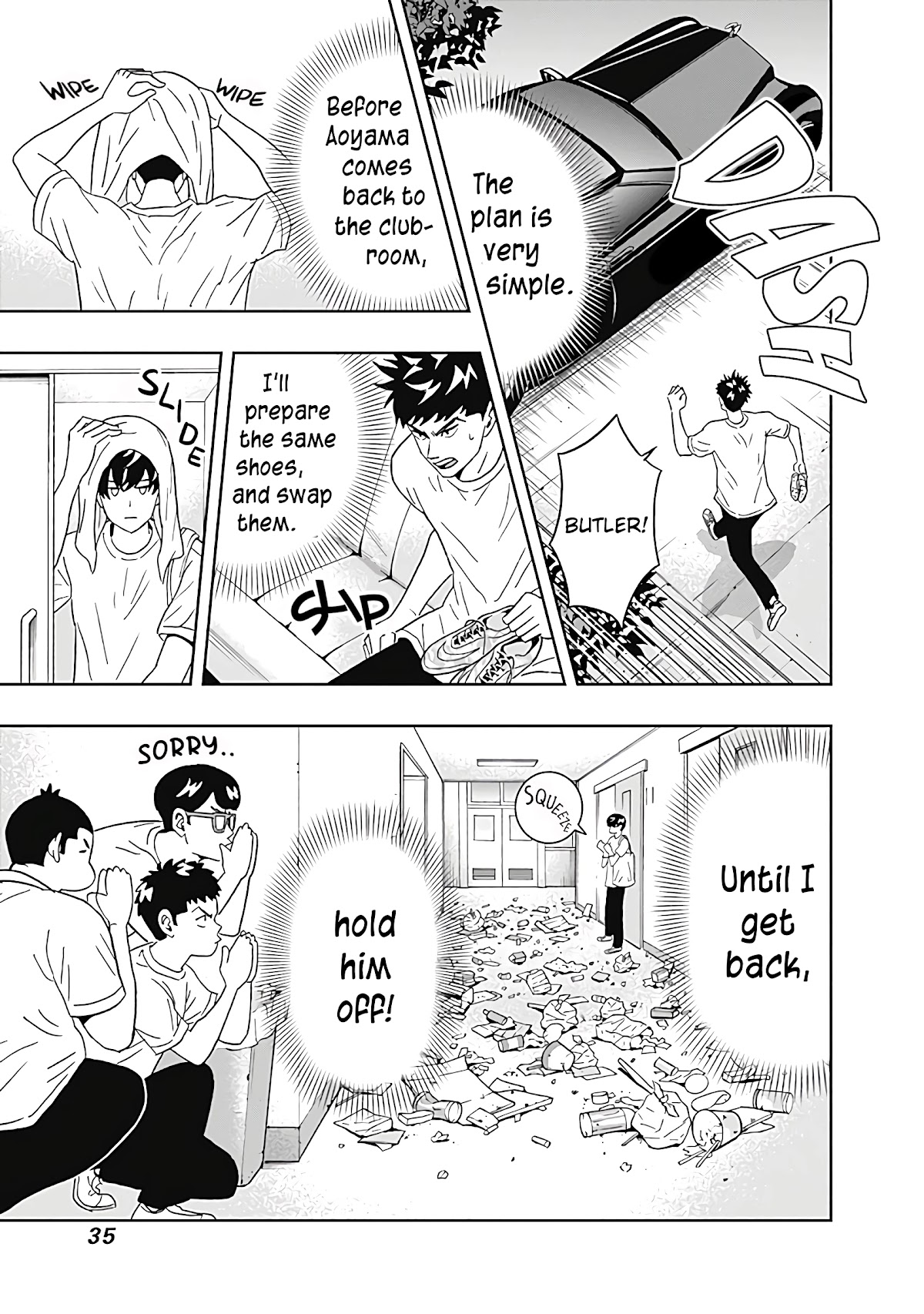 Clean Freak! Aoyama-kun Chapter 24 page 11 - Chapter 24: Aoyama-kun Has Pure White Cleats