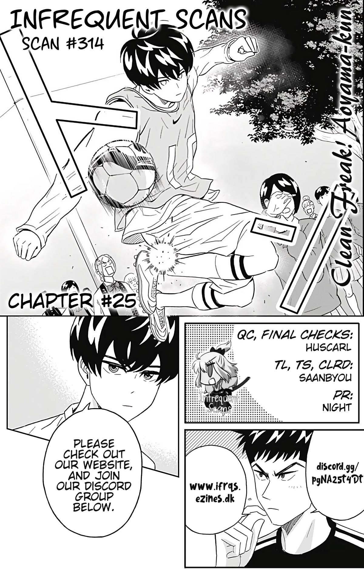 Clean Freak! Aoyama-kun Chapter 25 page 21 - Chapter 25: Those Three Aren't at the Club