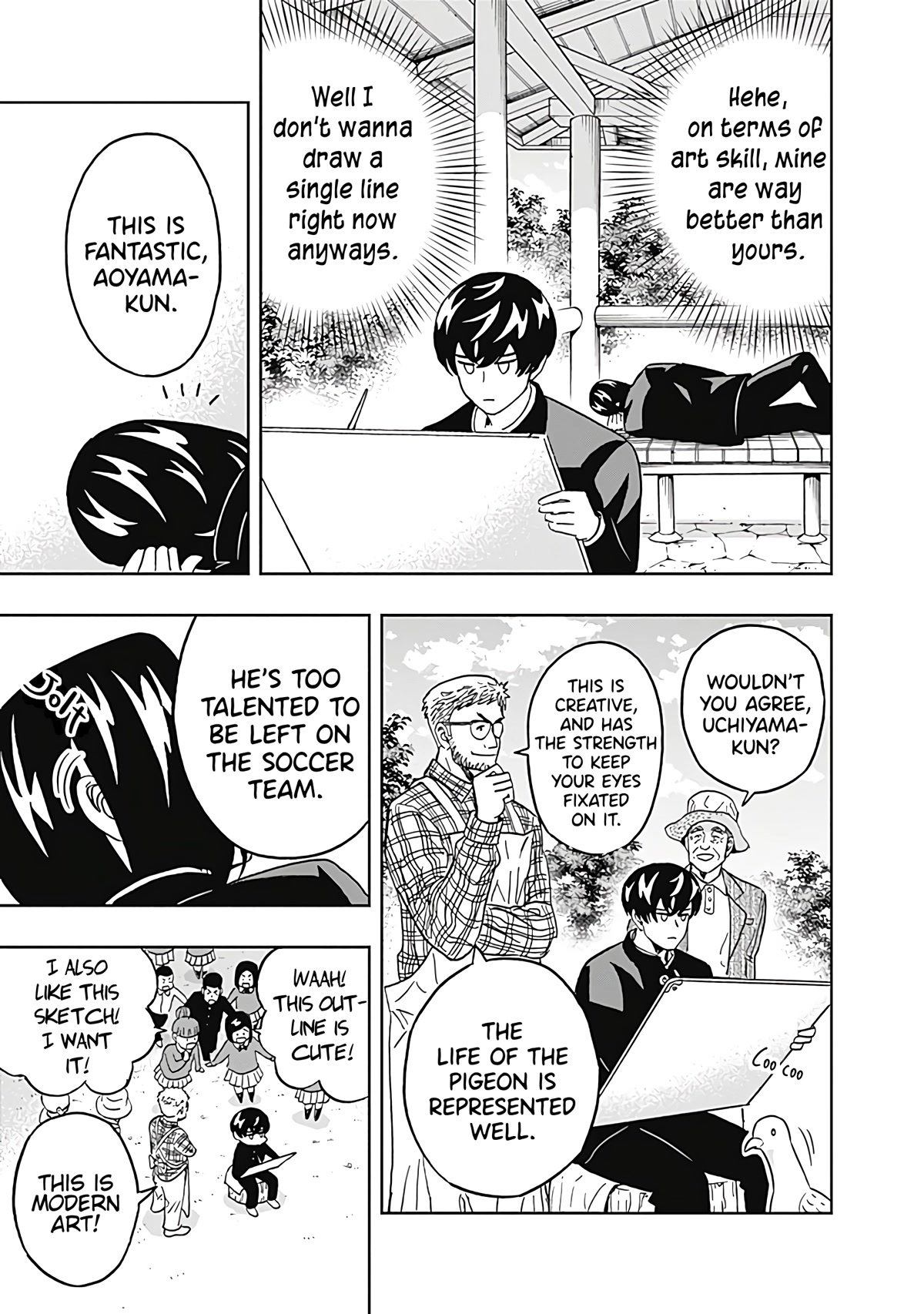 Clean Freak! Aoyama-kun Chapter 30 page 15 - Chapter 30: Aoyama-kun Has Outstanding Art Skills